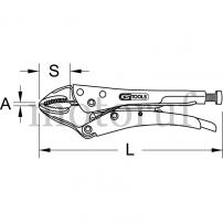 Werkzeug Gripzange, 50mm, L=125mm