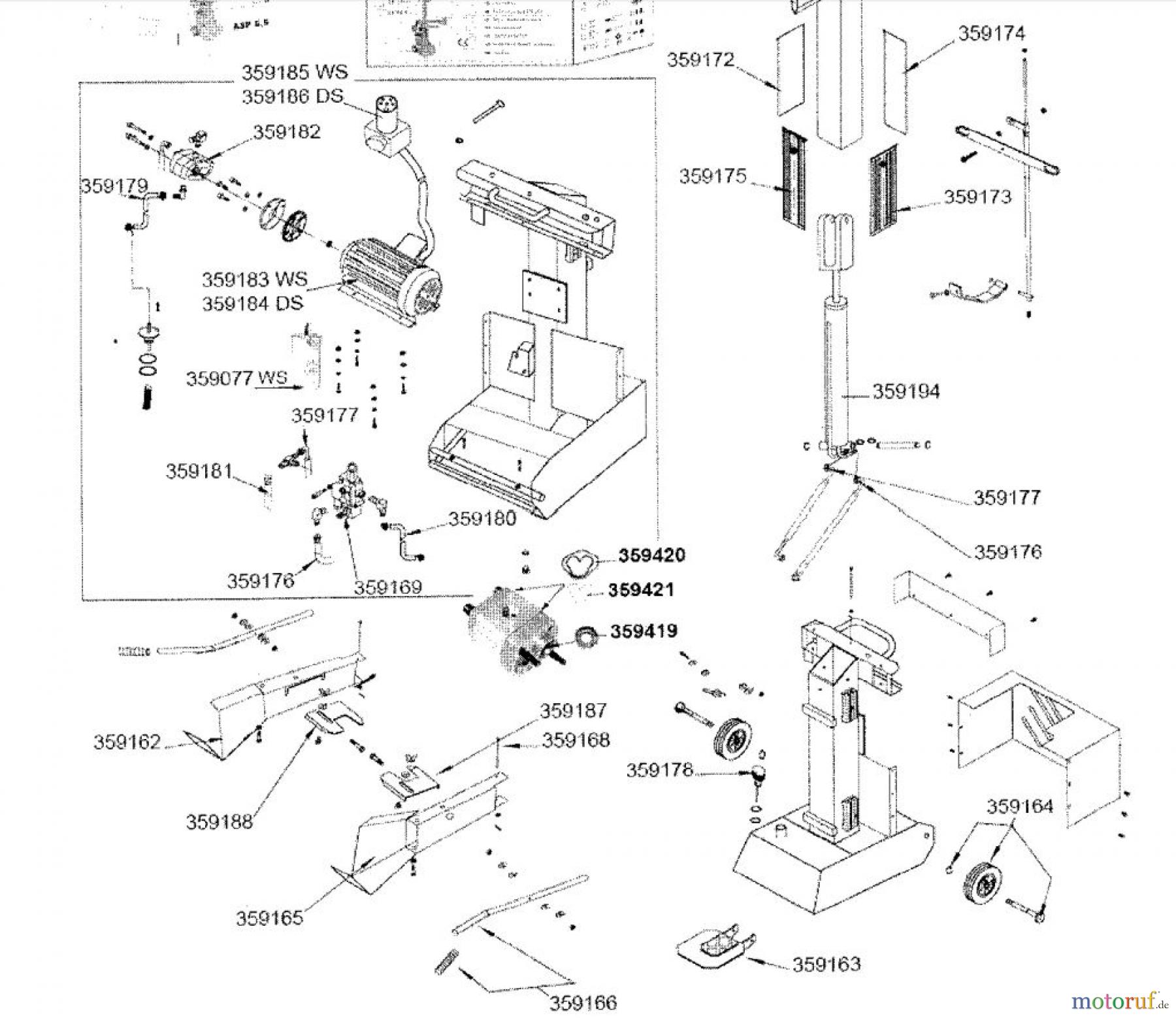 ATIKA Ersatzteil | Ölpumpe Hydraulikpumpe für Holzspalter ASP 10 N