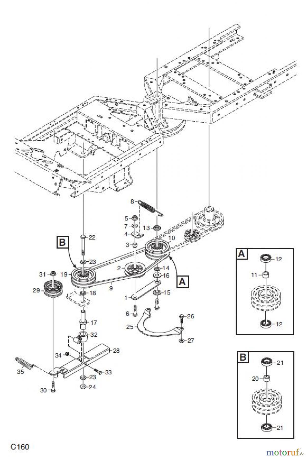  Global Garden Products GGP Frontmäher XK_XK4 SERIES 2008 XK4 160HD NEBENANTRIEB 4WD 