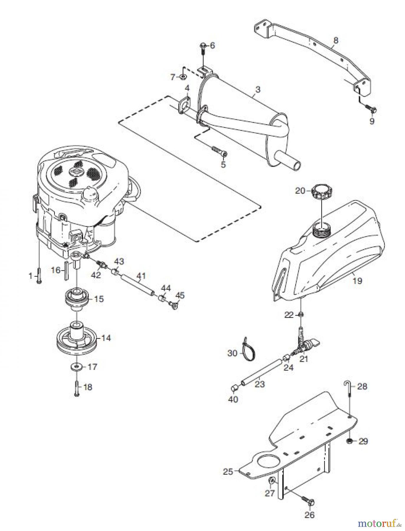  Global Garden Products GGP Frontmäher XK_XK4 SERIES 2009 XK 160HD- XK4 160HD MOTOR (B&S)