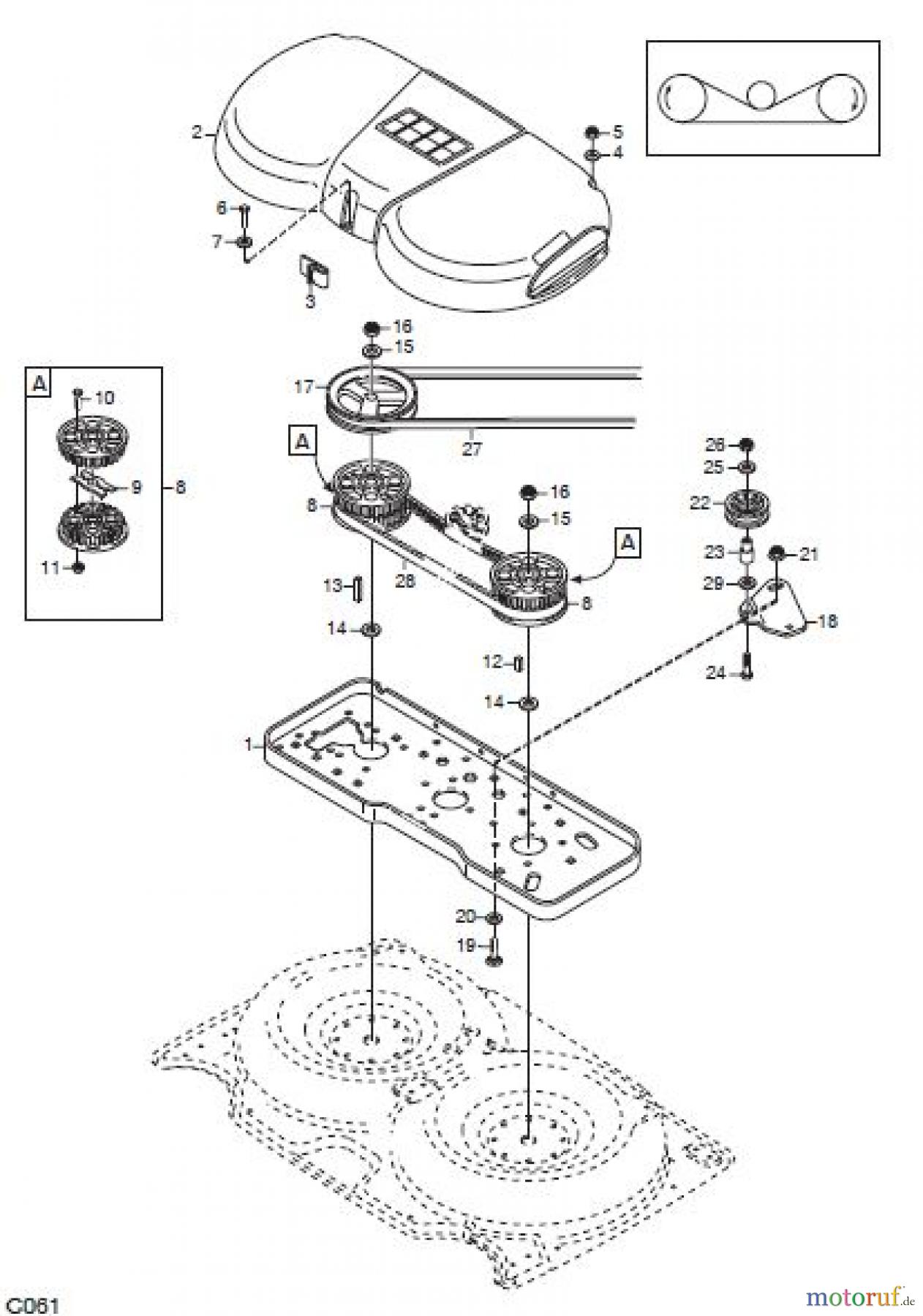  Global Garden Products GGP Frontmäher XM_Series 2006 FRONTMÄHWERK 92 MULCHING TRANSMISSION