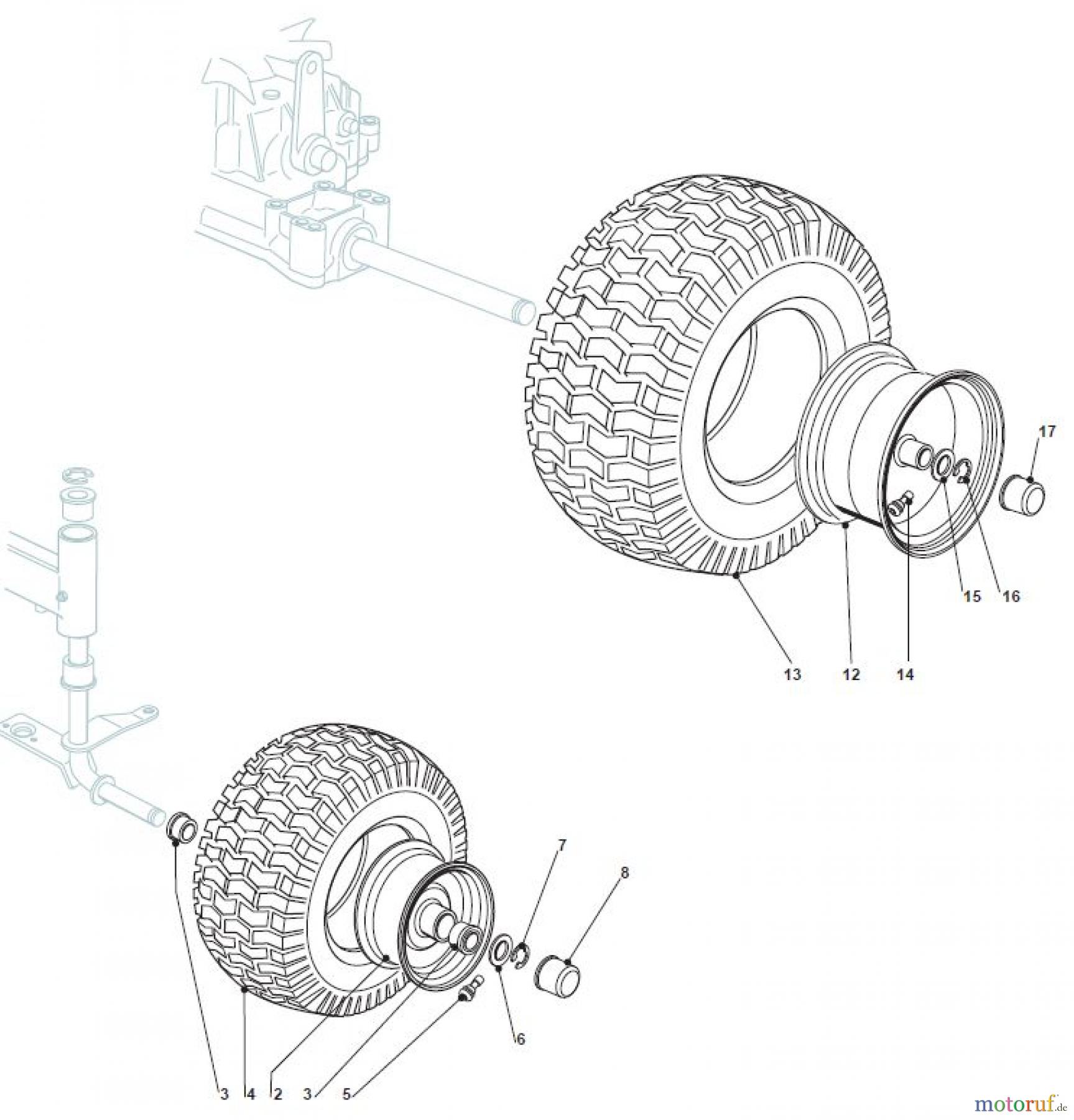  Global Garden Products GGP Aufsitzmäher Sammler Collecting 92cm 2017 NJA 92 Wheels