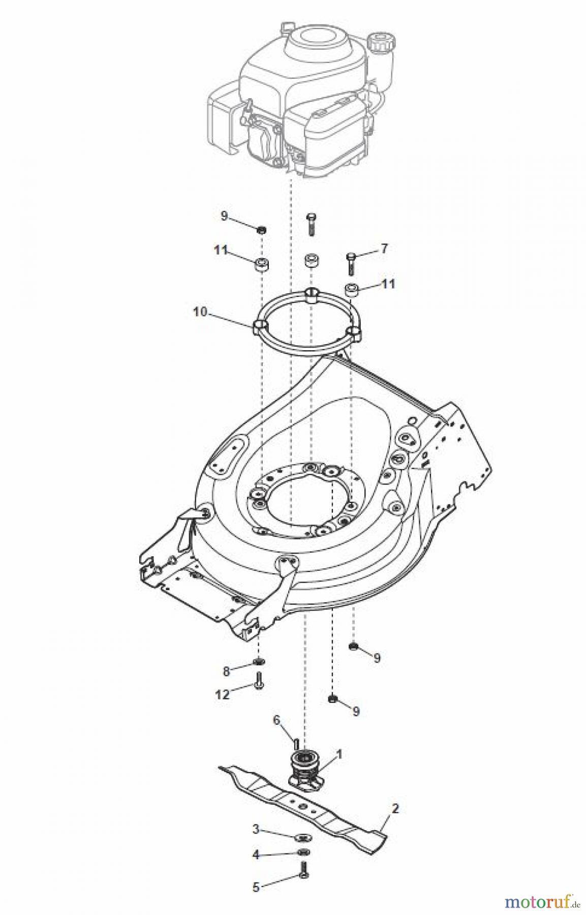  Global Garden Products GGP Rasenmäher Benzin Mit Antrieb 2017 MP1 504 WSVQE Blade for B&S 850E-750EX-675E-675EX ES