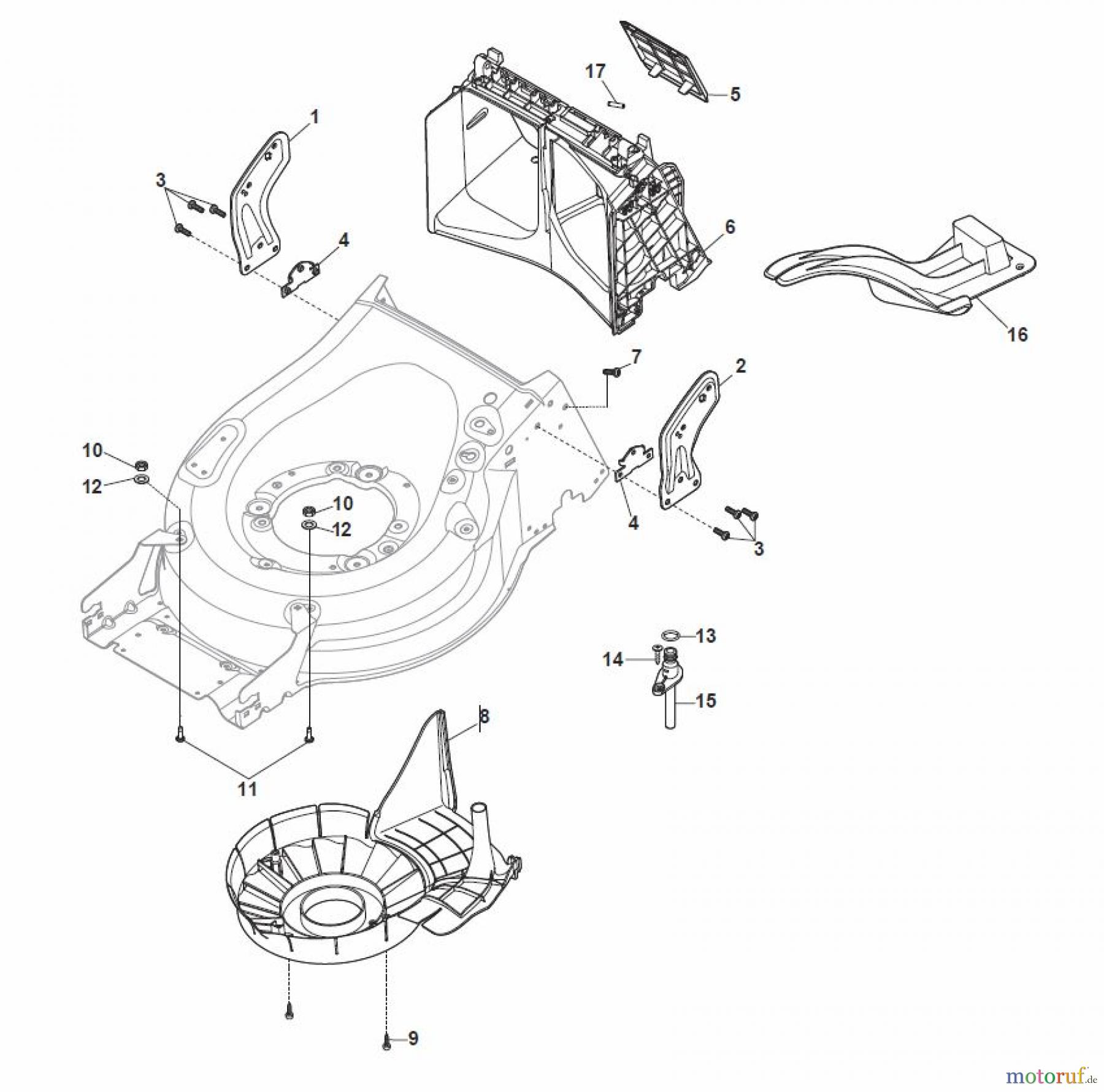  Global Garden Products GGP Rasenmäher Benzin Mit Antrieb 2017 MP1 554 WSQ Protection, Belt