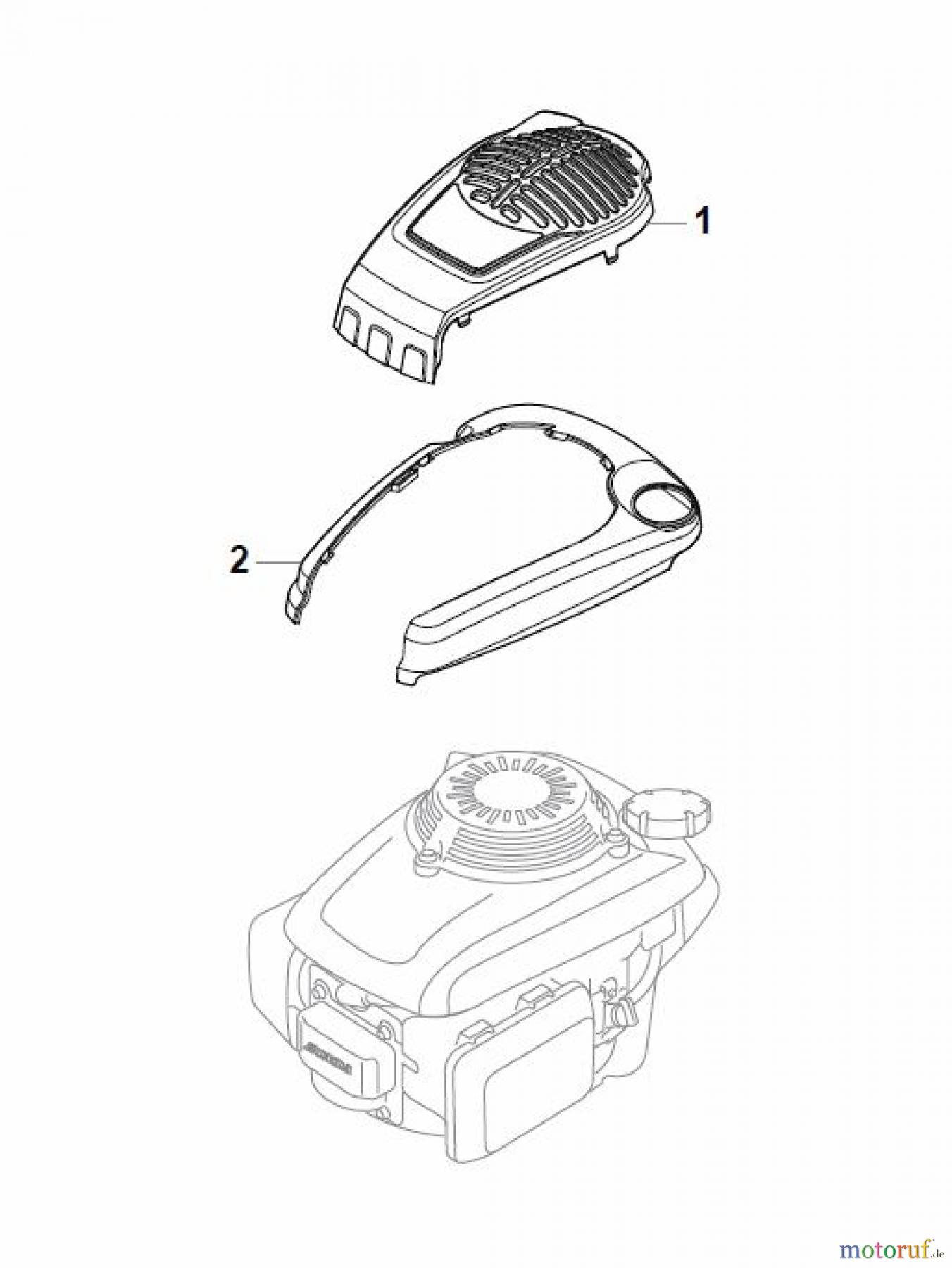  Global Garden Products GGP Rasenmäher Benzin Mit Antrieb 2017 NTL 534 W TR/E - W TRQ/E Honda Engine Cover