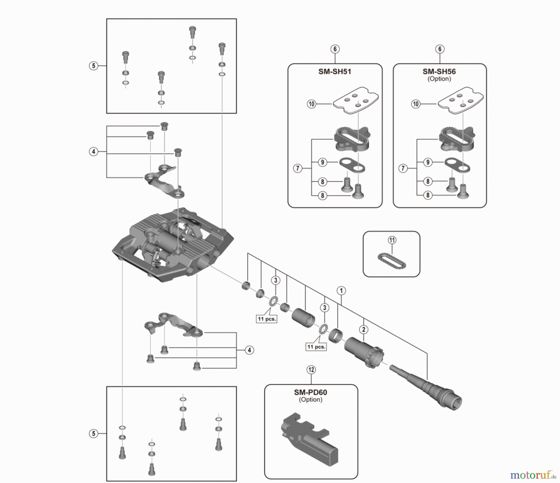  Shimano PD Pedal - Pedale PD-M821 SAINT PEDAL