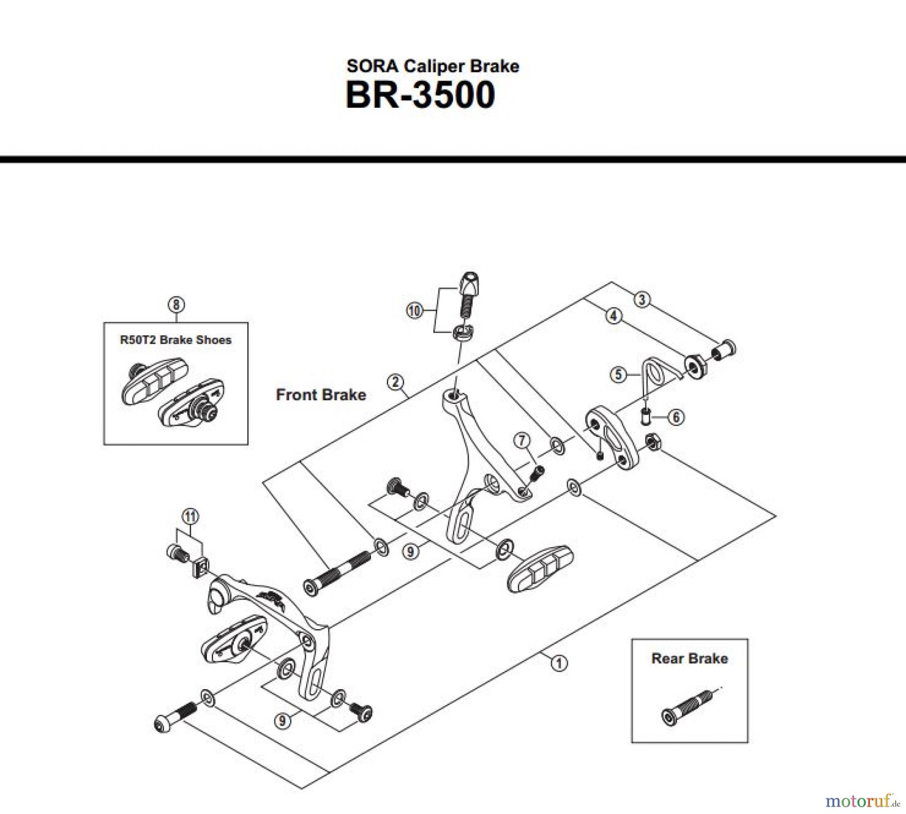  Shimano BR Brake - Bremse BR-3500