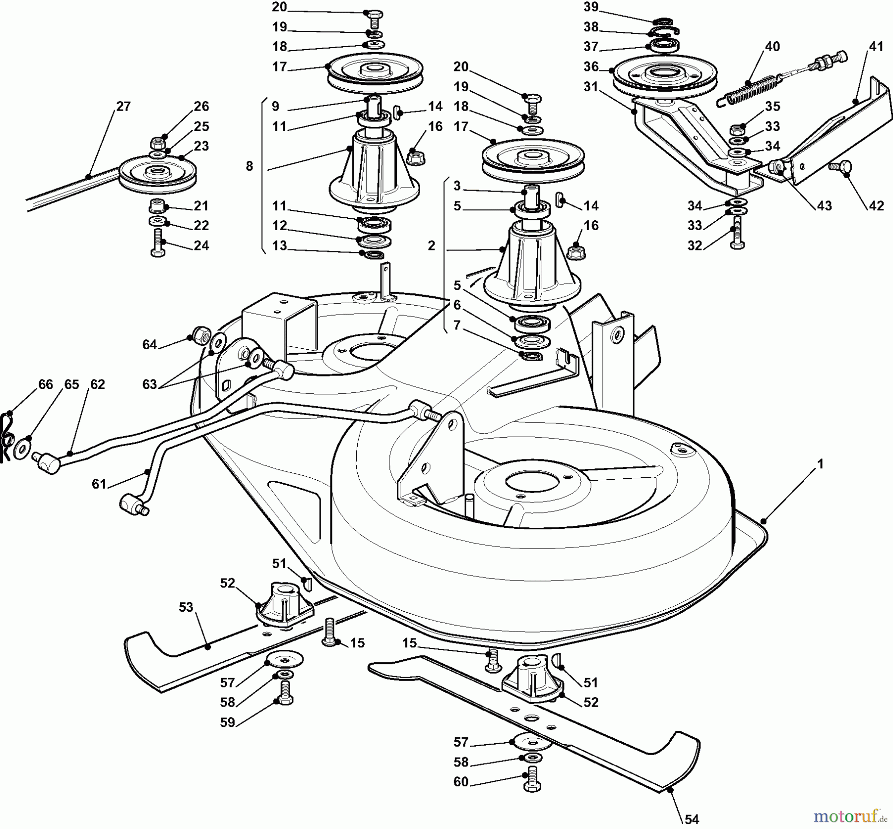  Dolmar Rasentraktoren TM9214 TM-92.14 (2013-2014) 9  SCHNEIDWERKZEUG (2)