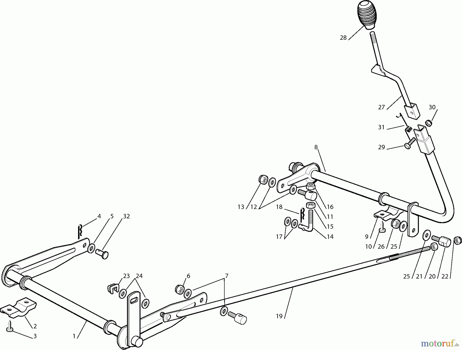  Dolmar Rasentraktoren RM7213H RM-72.13 H (2006) 7  SCHNEIDWERKZEUG AUFHEBESATZ