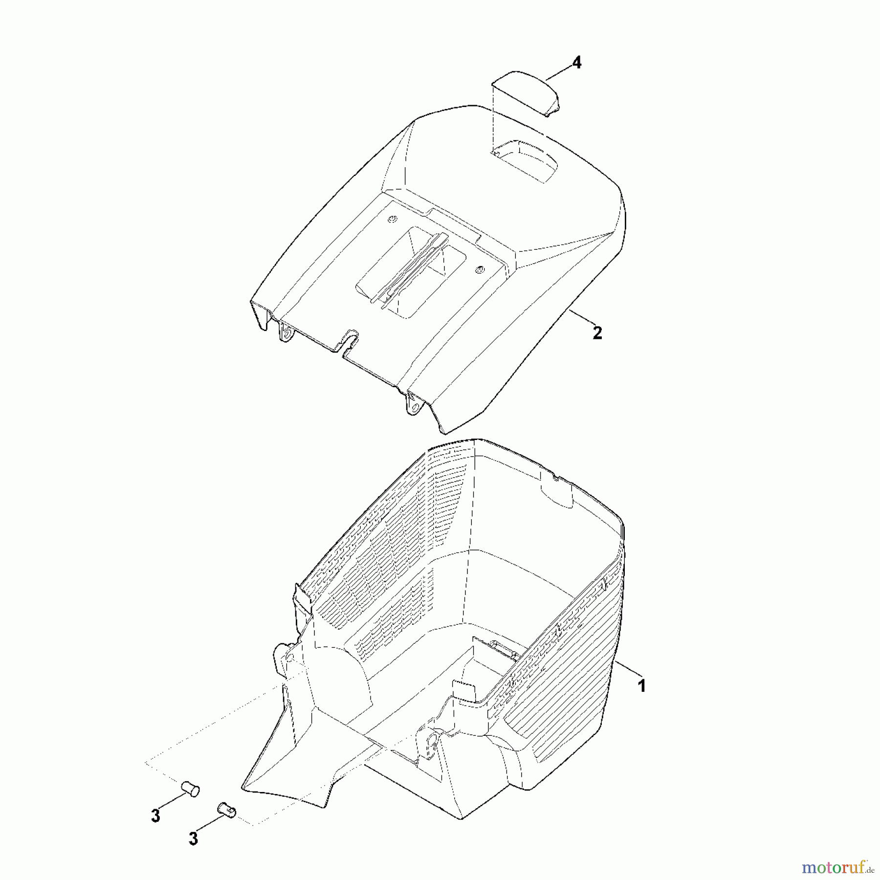  Viking Rasenmäher Elektrorasenmäher ME 443.1 E - Grasfangkorb