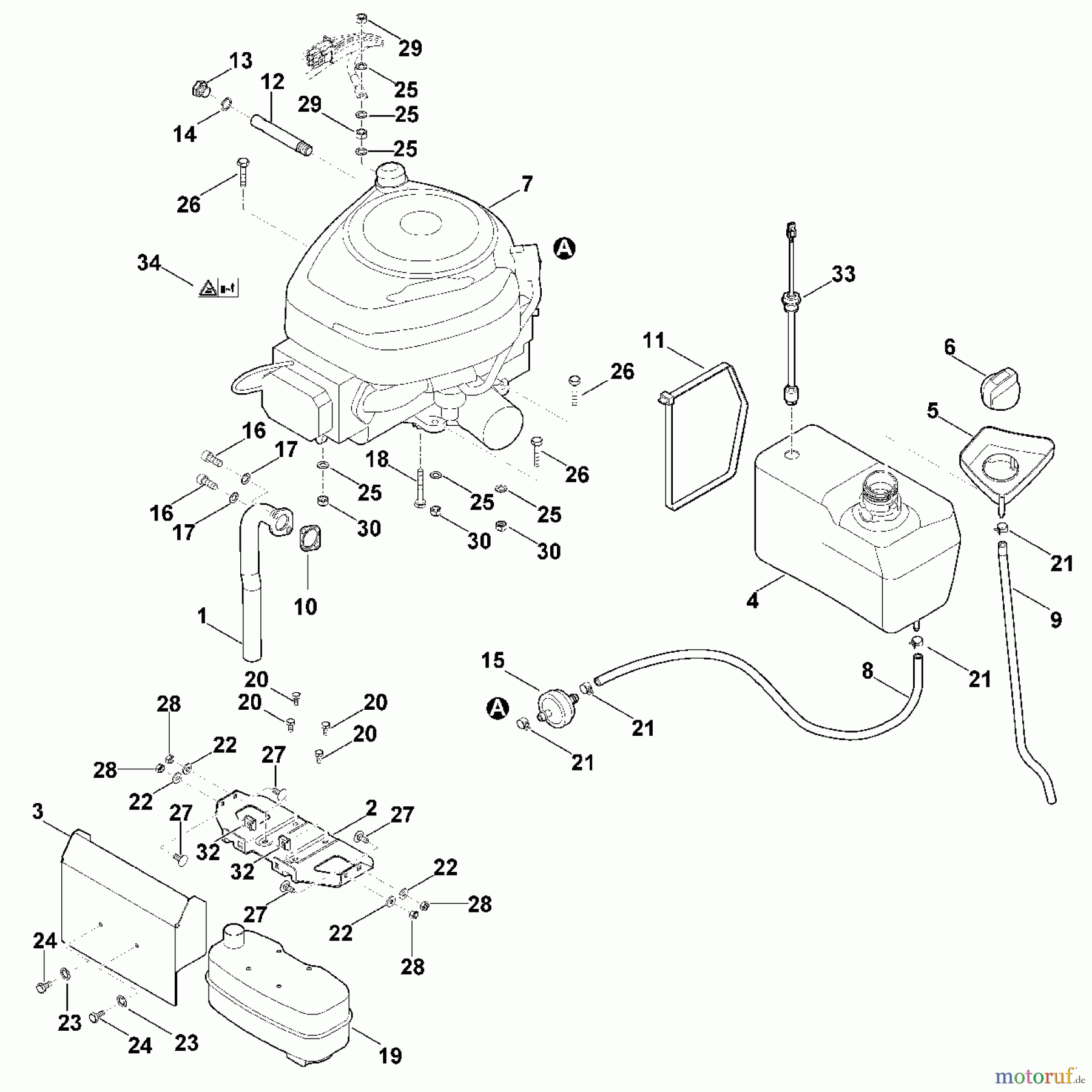  Viking Rasentraktoren Rasentraktoren MT 6112.0 C I - Motor, Tank