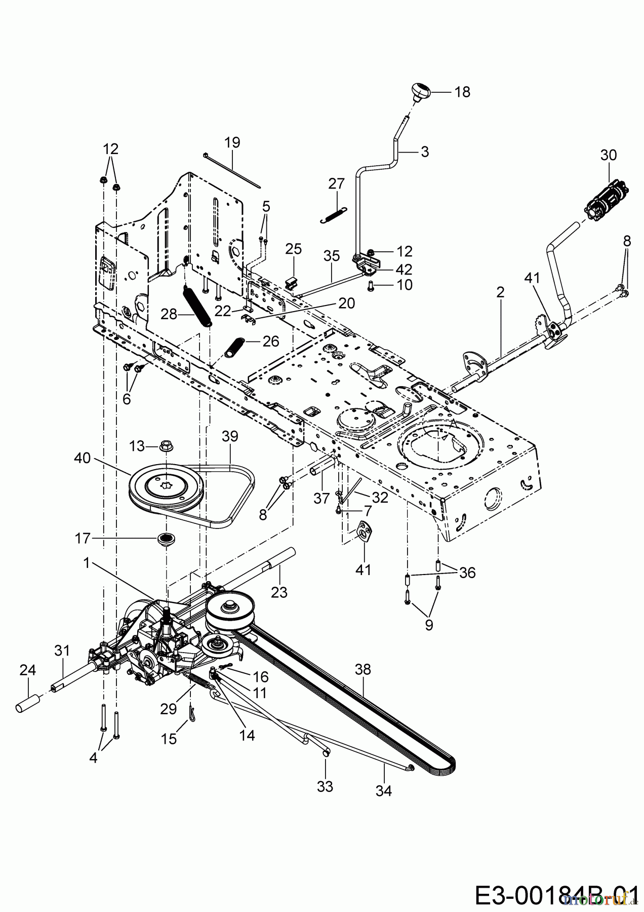  Helington Rasentraktoren H 96 T 13A776KF686  (2020) Fahrantrieb