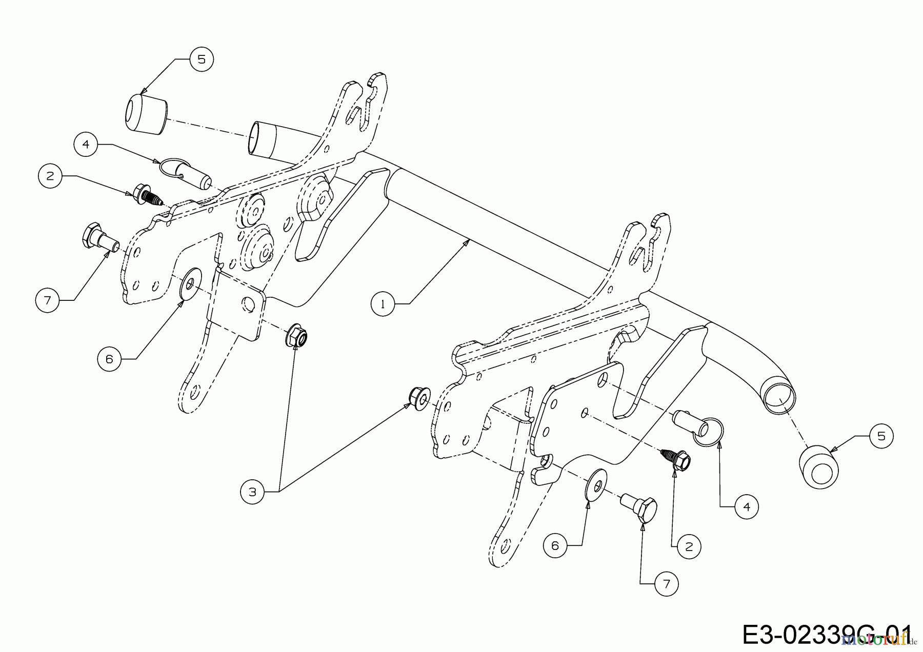  Tigara Rasentraktoren TG 19/107 H 13IJ79KG649  (2020) Stoßstange