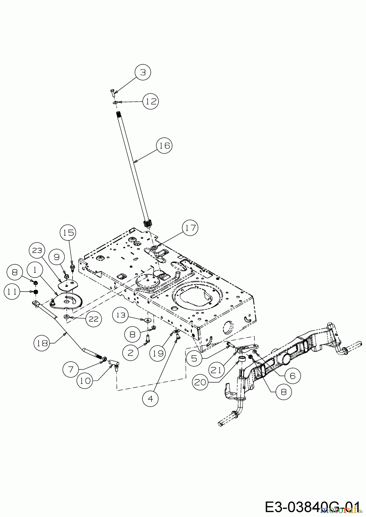  Helington Rasentraktoren H 105 HK 13BG71KN686  (2020) Lenkung