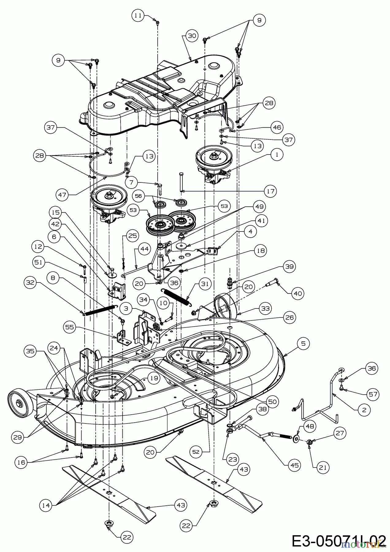  MTD Rasentraktoren Optima LG 200 H 13HT79KG678  (2020) Mähwerk G (42