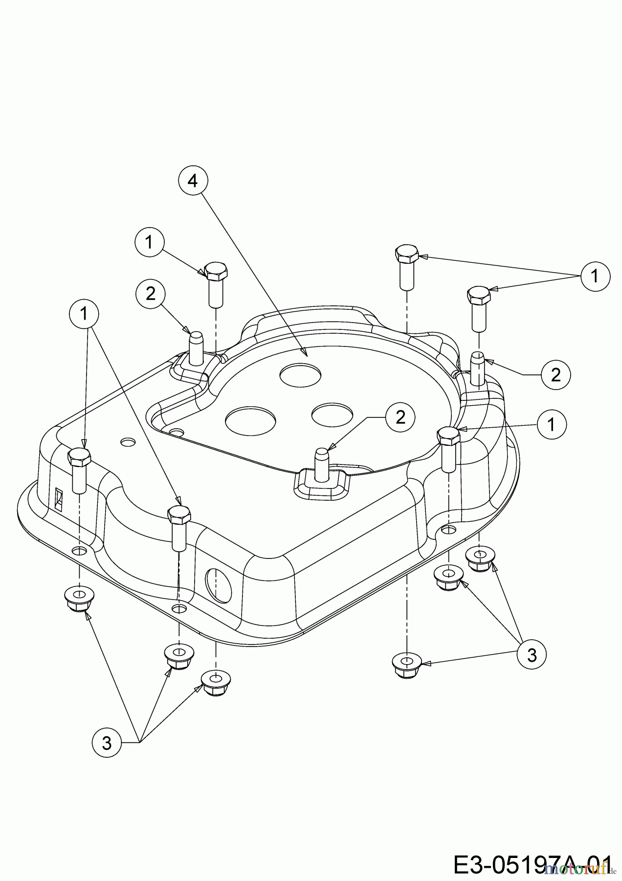  MTD Motorhacken T/205 21A-20MI678 (2019) Rahmen Antrieb