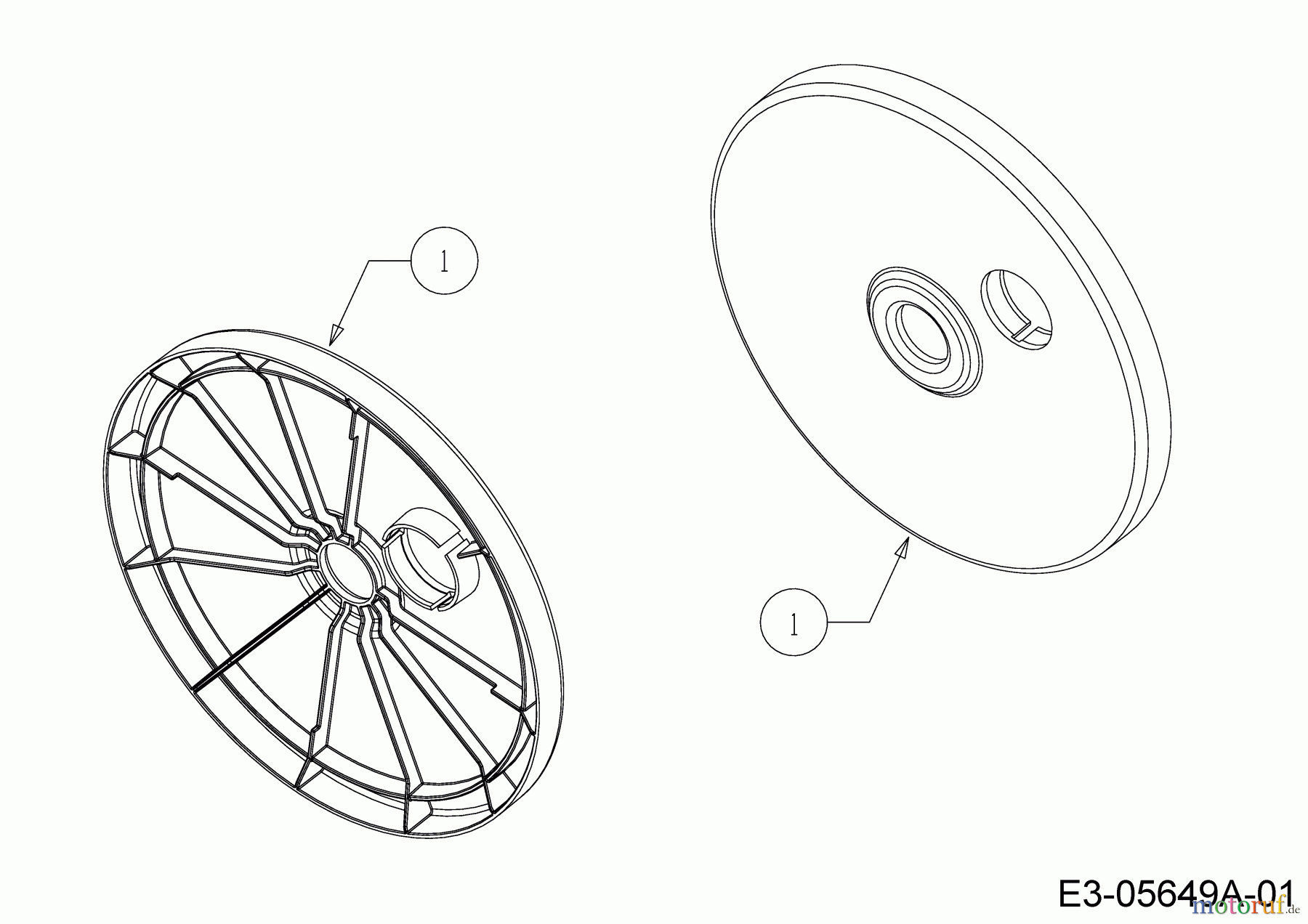  MTD Motormäher mit Antrieb 46 BS 12A-J75B600  (2019) Radabdeckungen