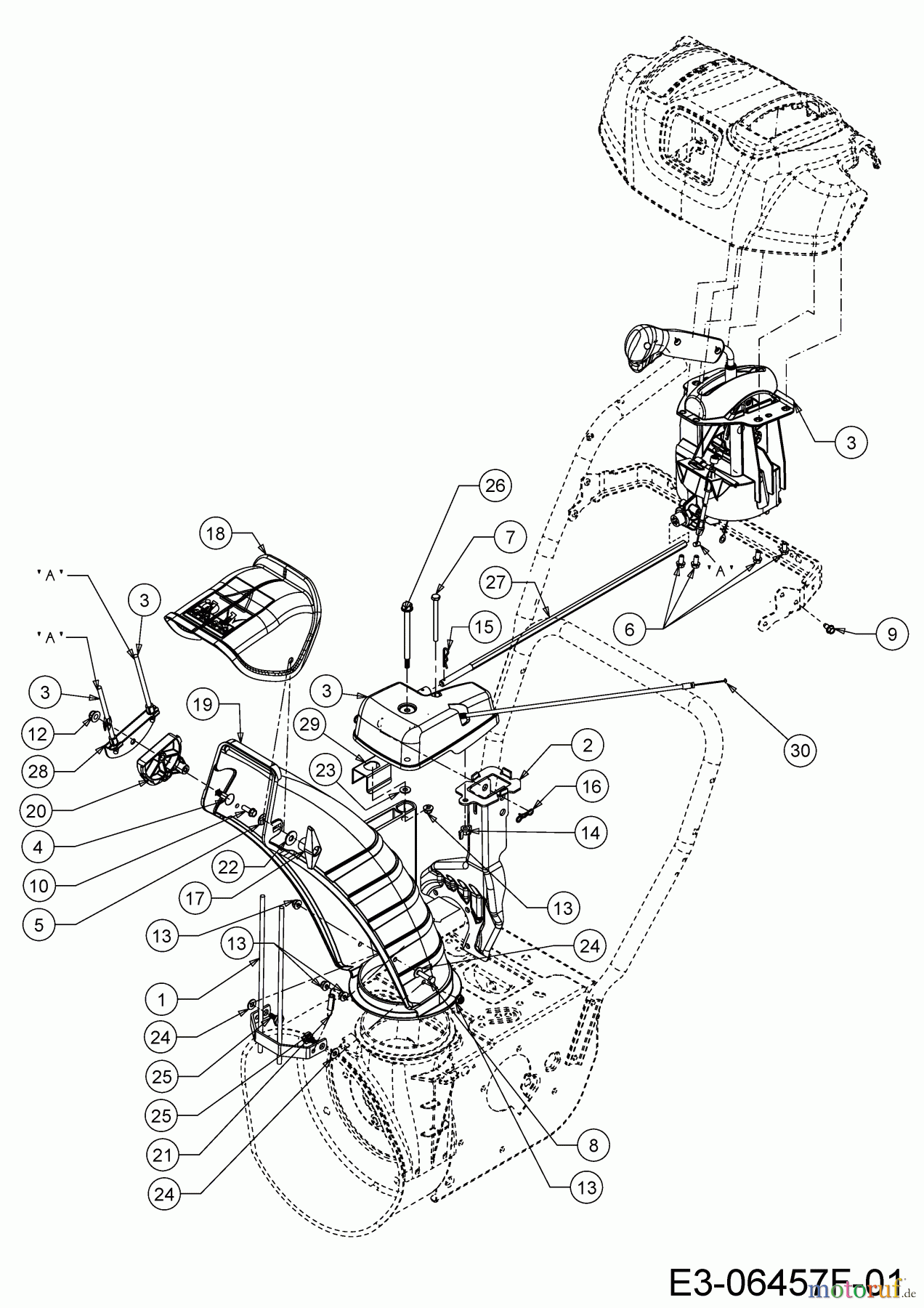  MTD Schneefräsen Optima ME 66 31BY5FT3678  (2020) Auswurfschacht, Joystick