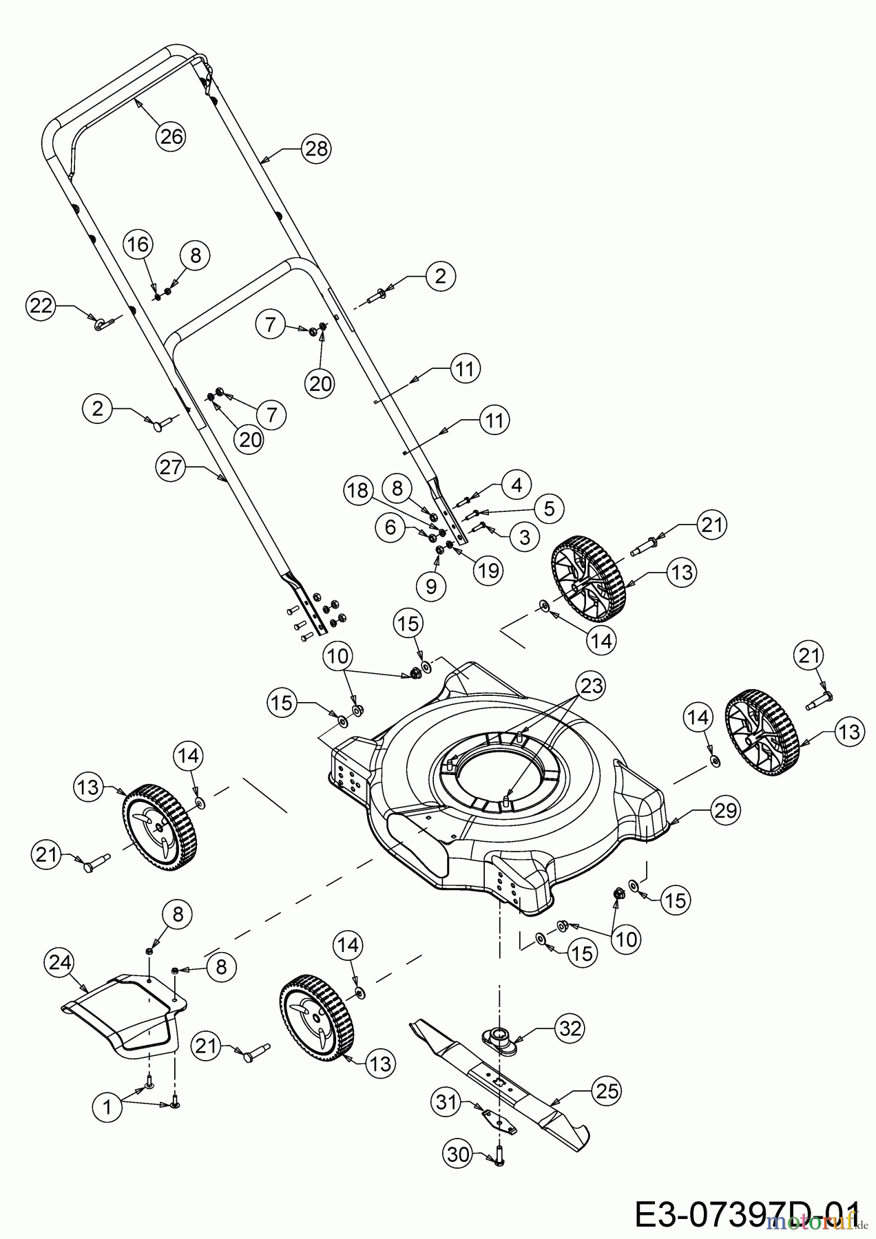 MTD Motormäher 51 BC 11D-025J600 (2020) Grundgerät