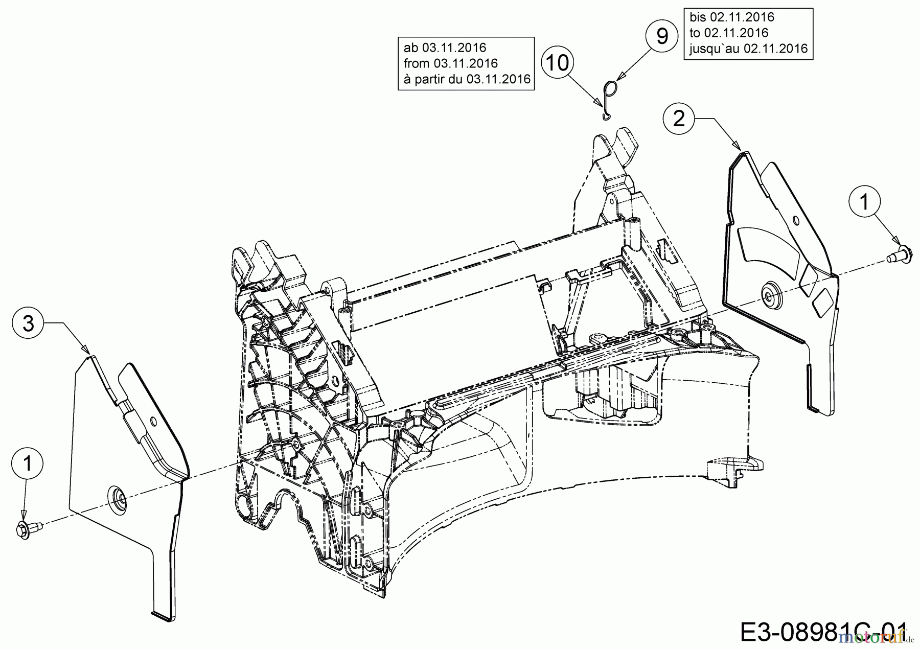  MTD Motormäher mit Antrieb DL 53 SP 12A-PAS4677  (2018) Holmbraketten