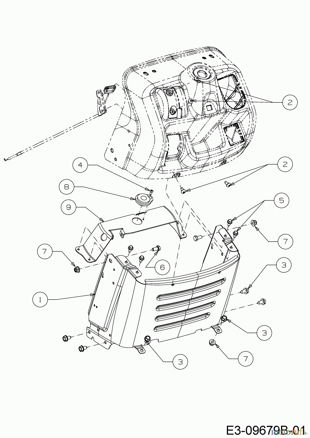  Helington Rasentraktoren H 105 HK 13AG71KN686  (2019) Armaturenbrett