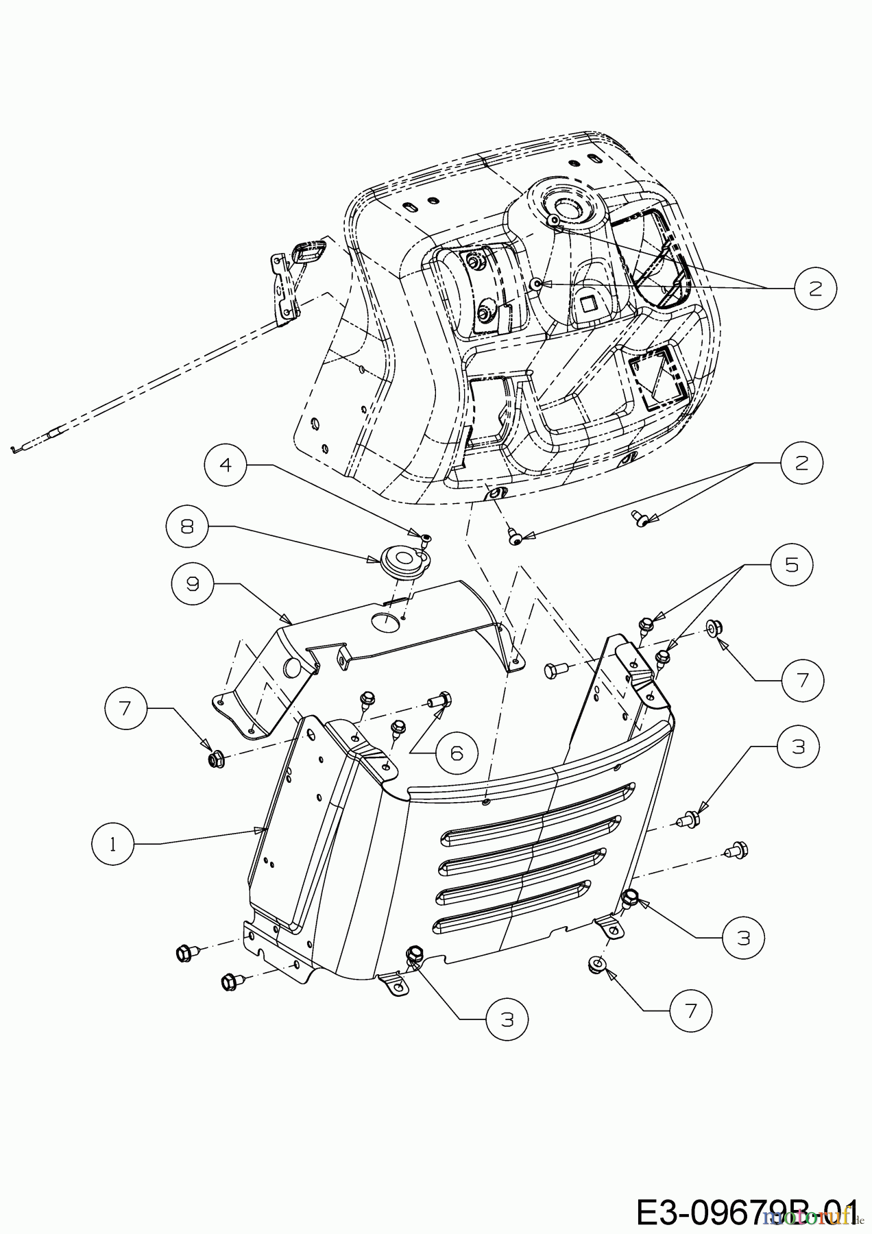  MTD Rasentraktoren Optima LG 200 H 13AJ79KG678  (2020) Armaturenbrett