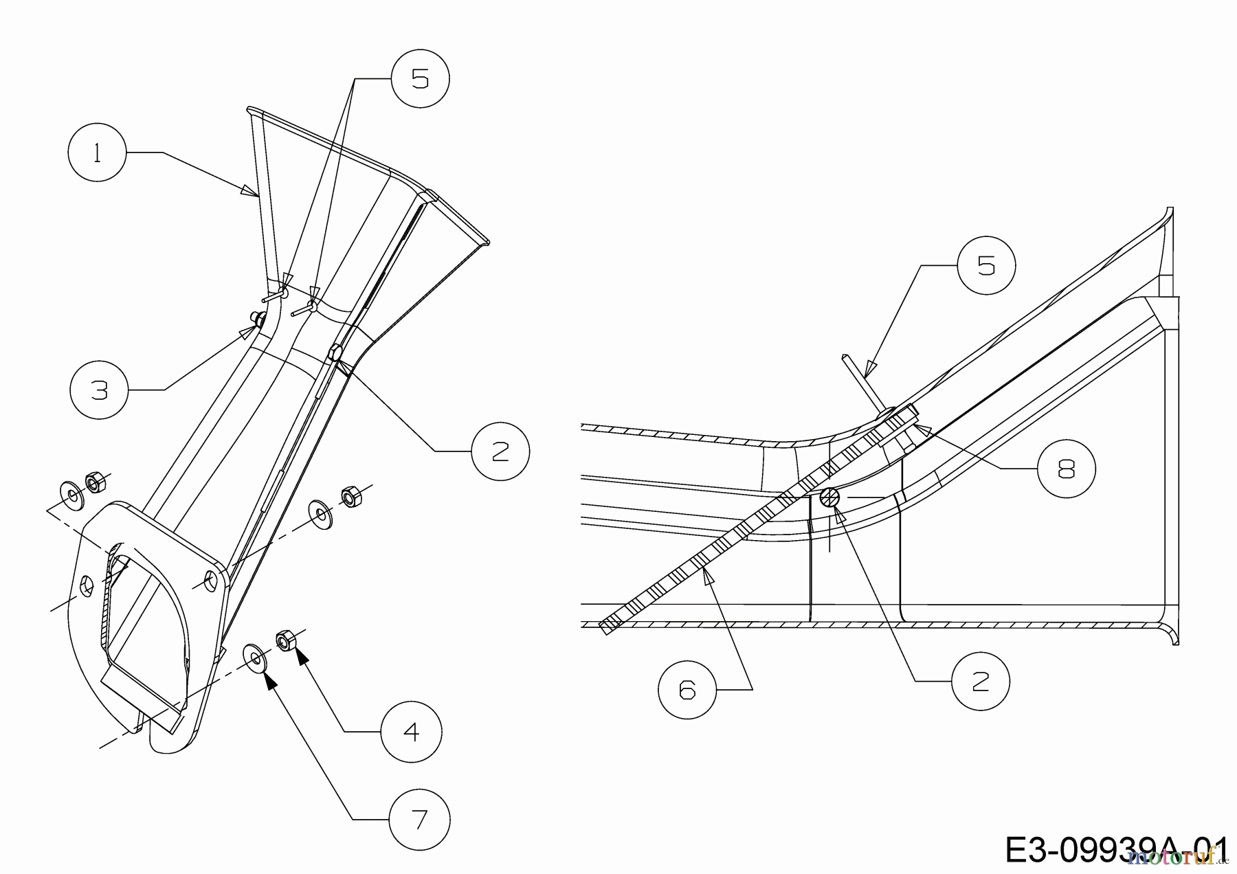  MTD Laubsauger mit Häckselfunktion 202 24A-202K678  (2019) Einfüllschacht