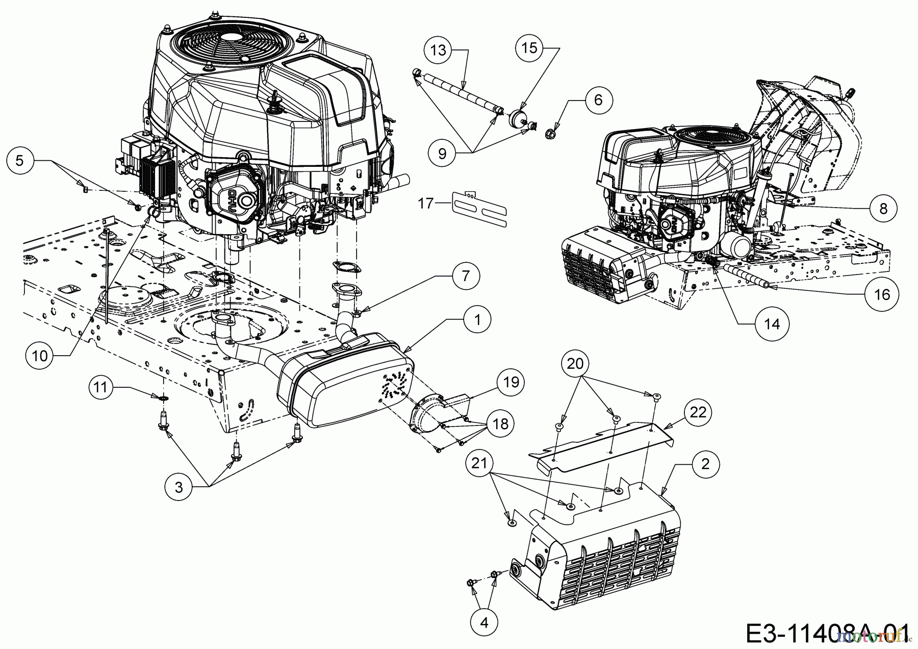  MTD Rasentraktoren Optima LG 200 H 13AJ79KG678  (2020) Motorzubehör