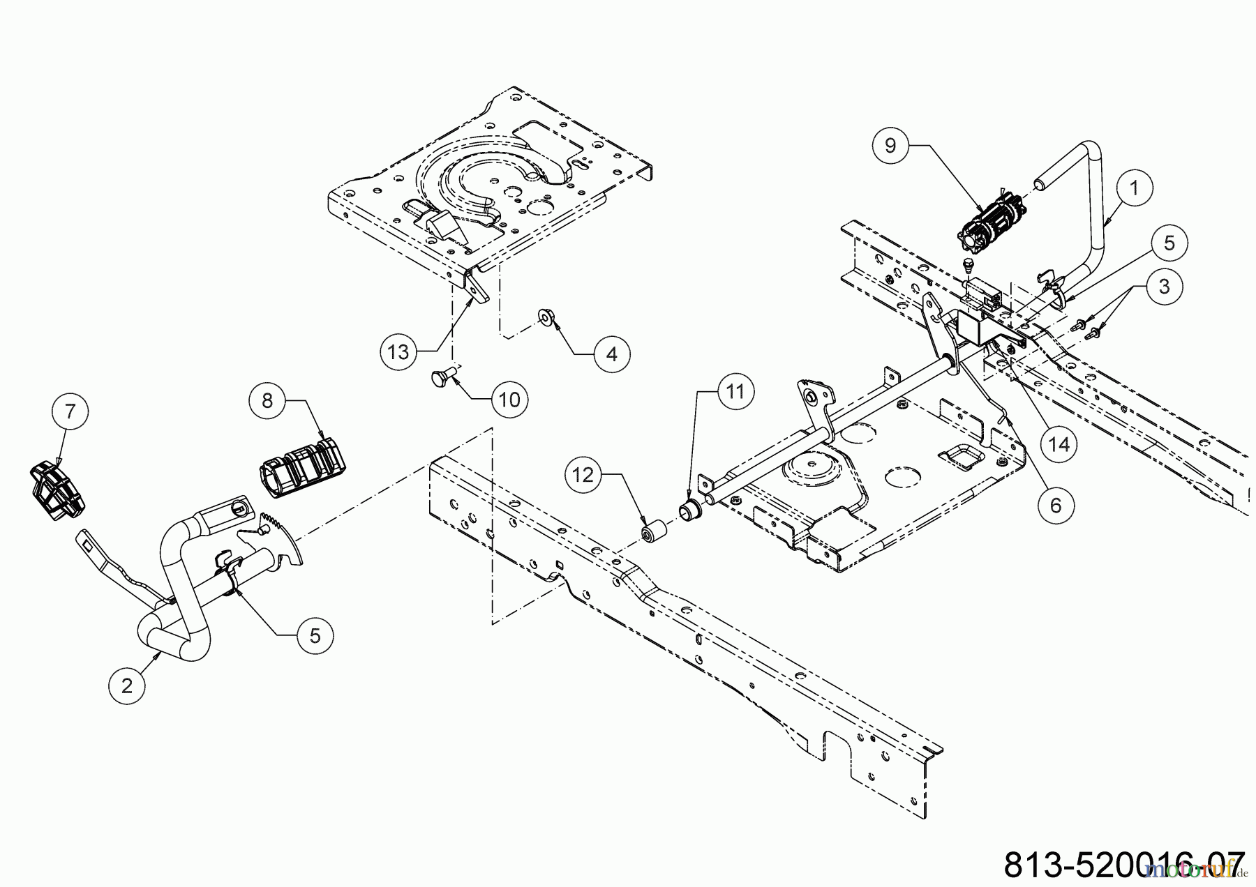  Greenbase Rasentraktoren V 182 I 13BTA1KB618 (2021) Pedale