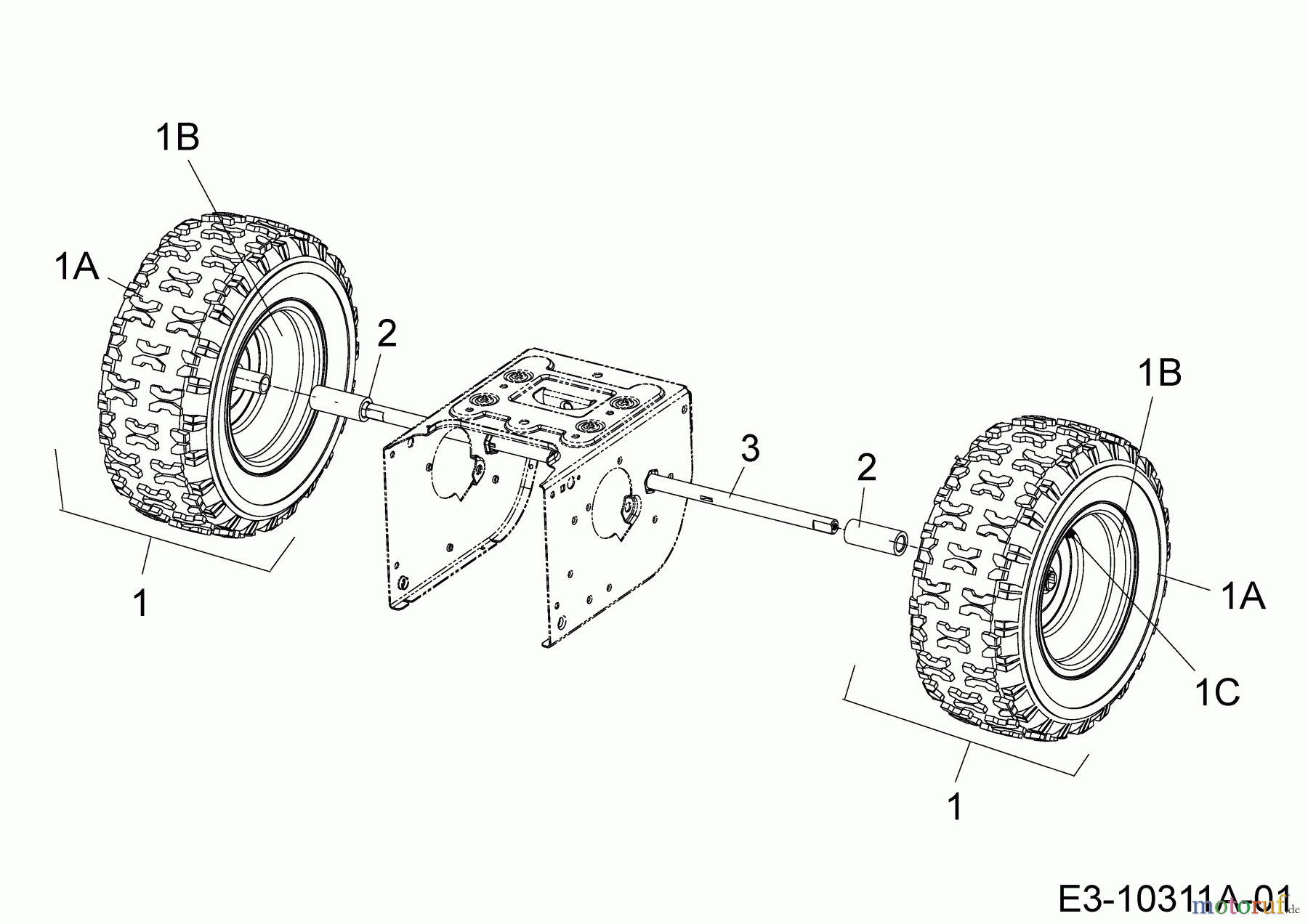  MTD Schneefräsen Optima ME 76 31AY5ES5678 (2023) Räder