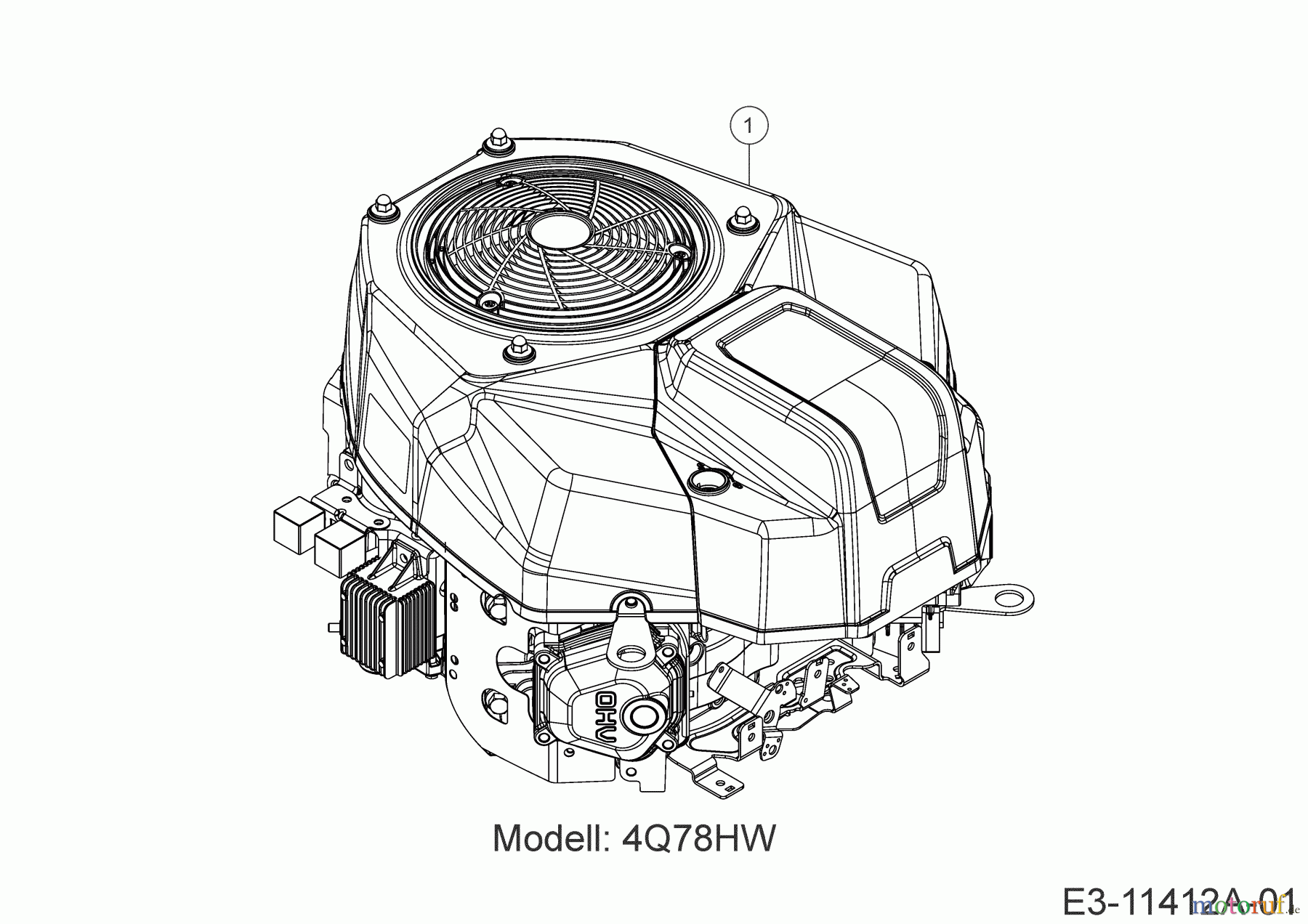  MTD Rasentraktoren Optima LN 200 H 13AJ71SN678 (2023) Motor