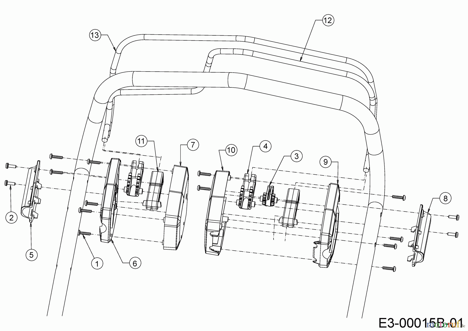  Cub Cadet Motormäher mit Antrieb XM1 ER53 12A-ZAJ4603 (2020) Bremsbügel, Schaltbügel