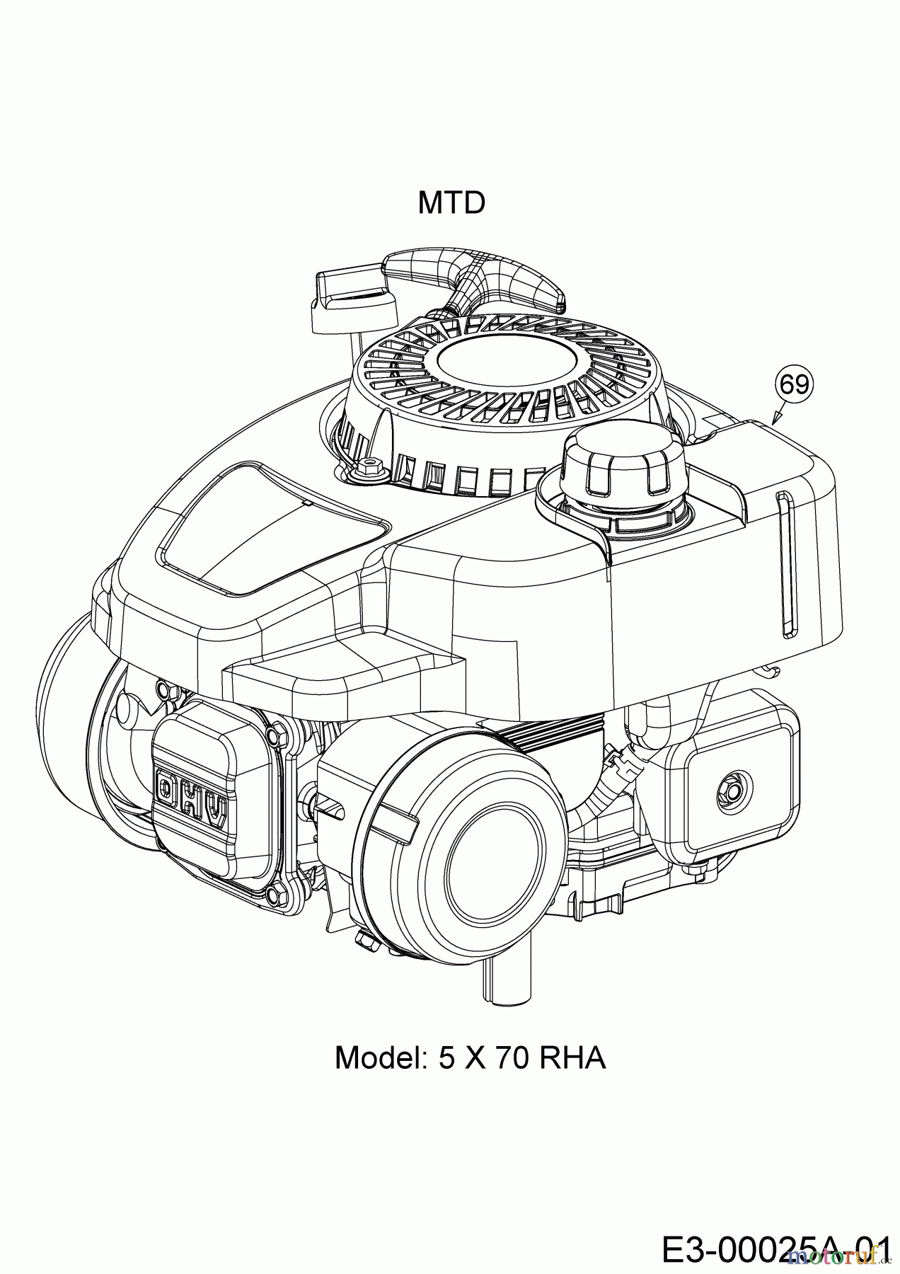  Cub Cadet Motormäher mit Antrieb XM1 ER53 12A-ZAJ4603 (2020) Motor MTD