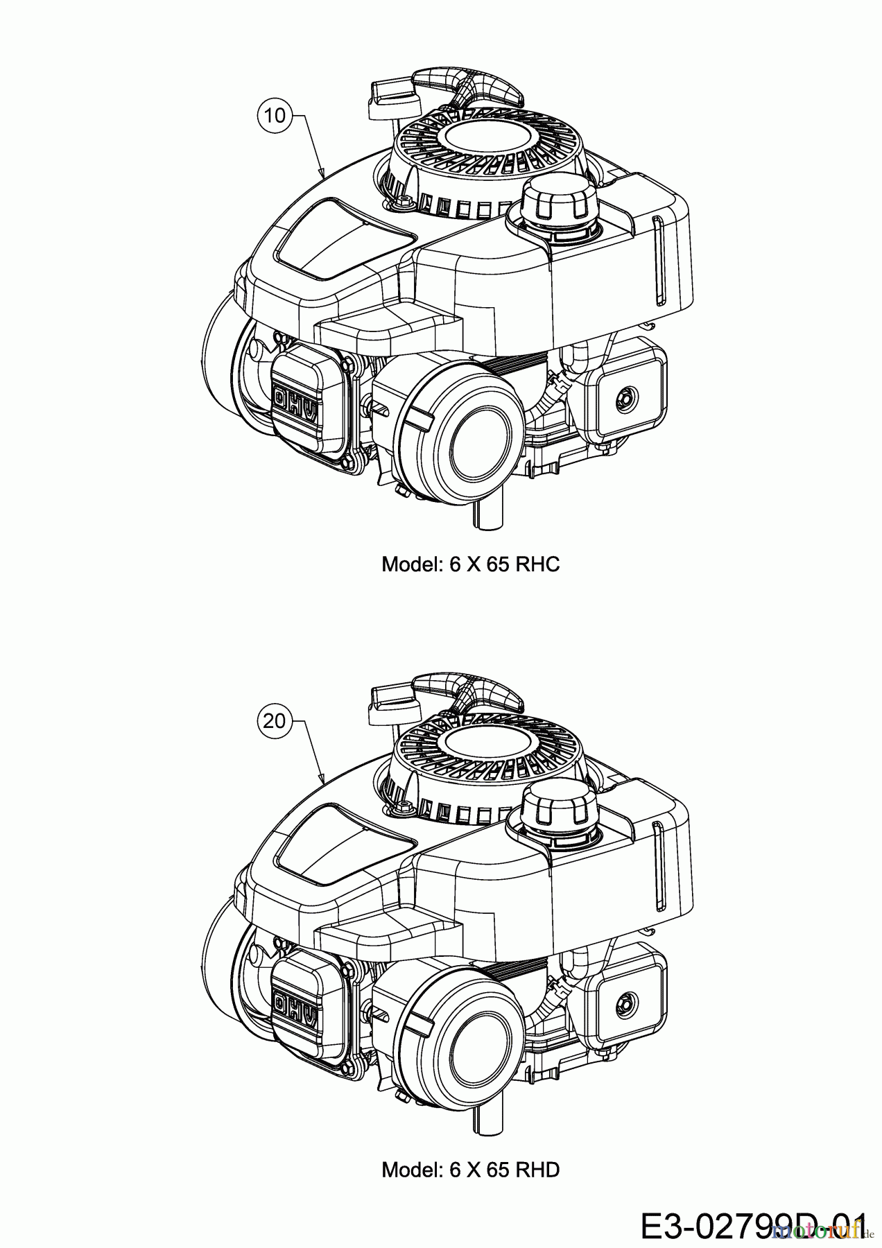  Cub Cadet Motormäher mit Antrieb LM3 DR53ES 12CCPVS7603 (2020) Motor MTD