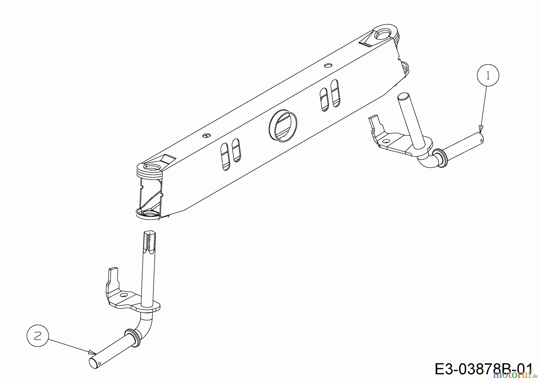  Cub Cadet Rasentraktoren LT2 NS96 13I279DF603  (2020) Achsschenkel