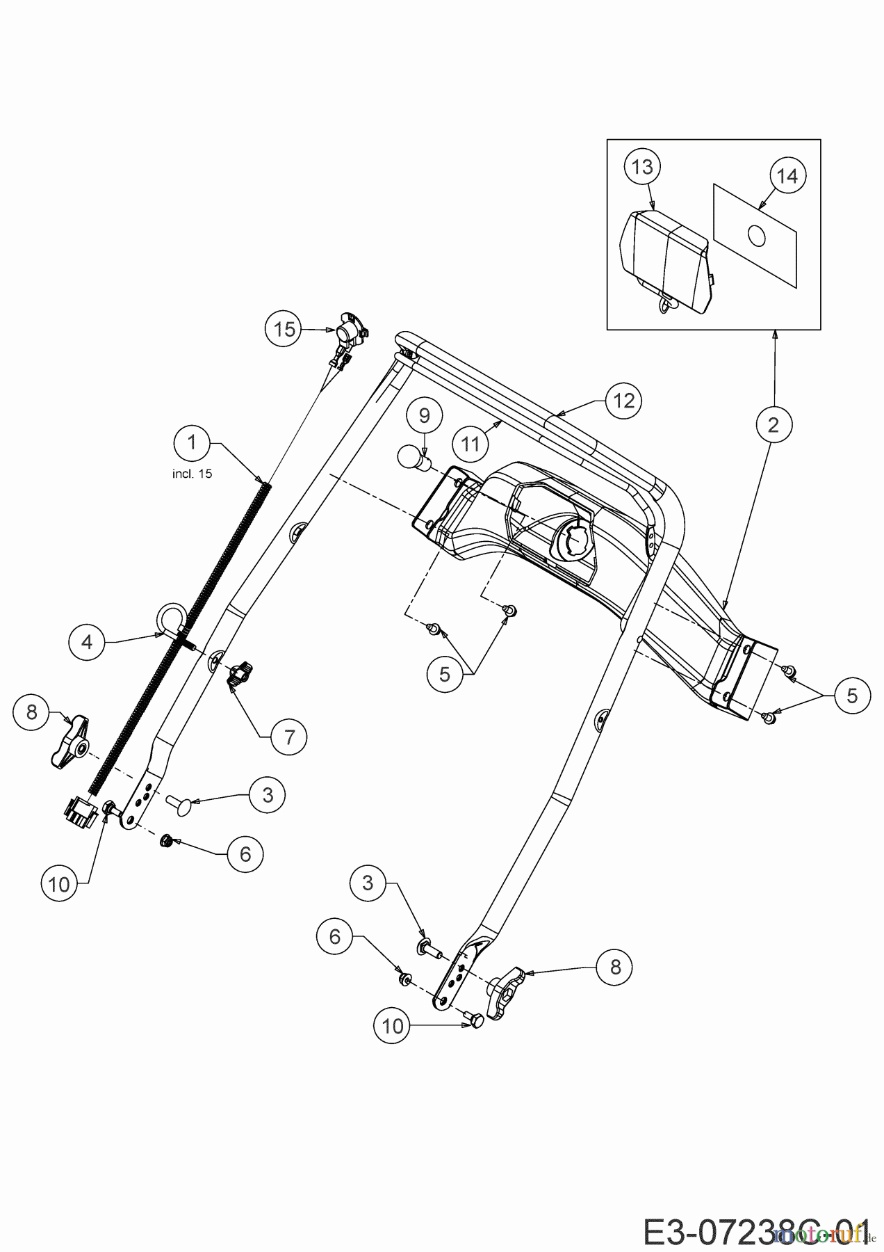  Cub Cadet Schneefräsen 221 LHP 31AR2T6D603  (2020) Armaturenbrett, Oberholm