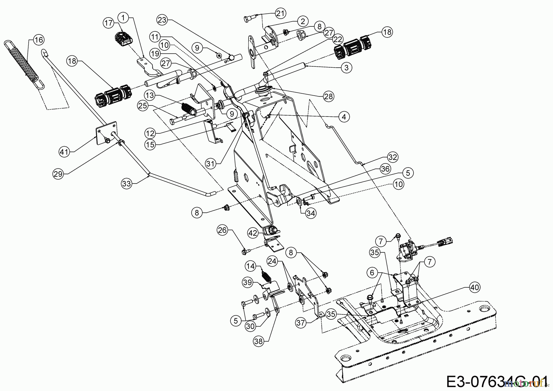  Cub Cadet E-Rasentraktoren LR2 ES76 33AA27JD603 (2020) Pedale