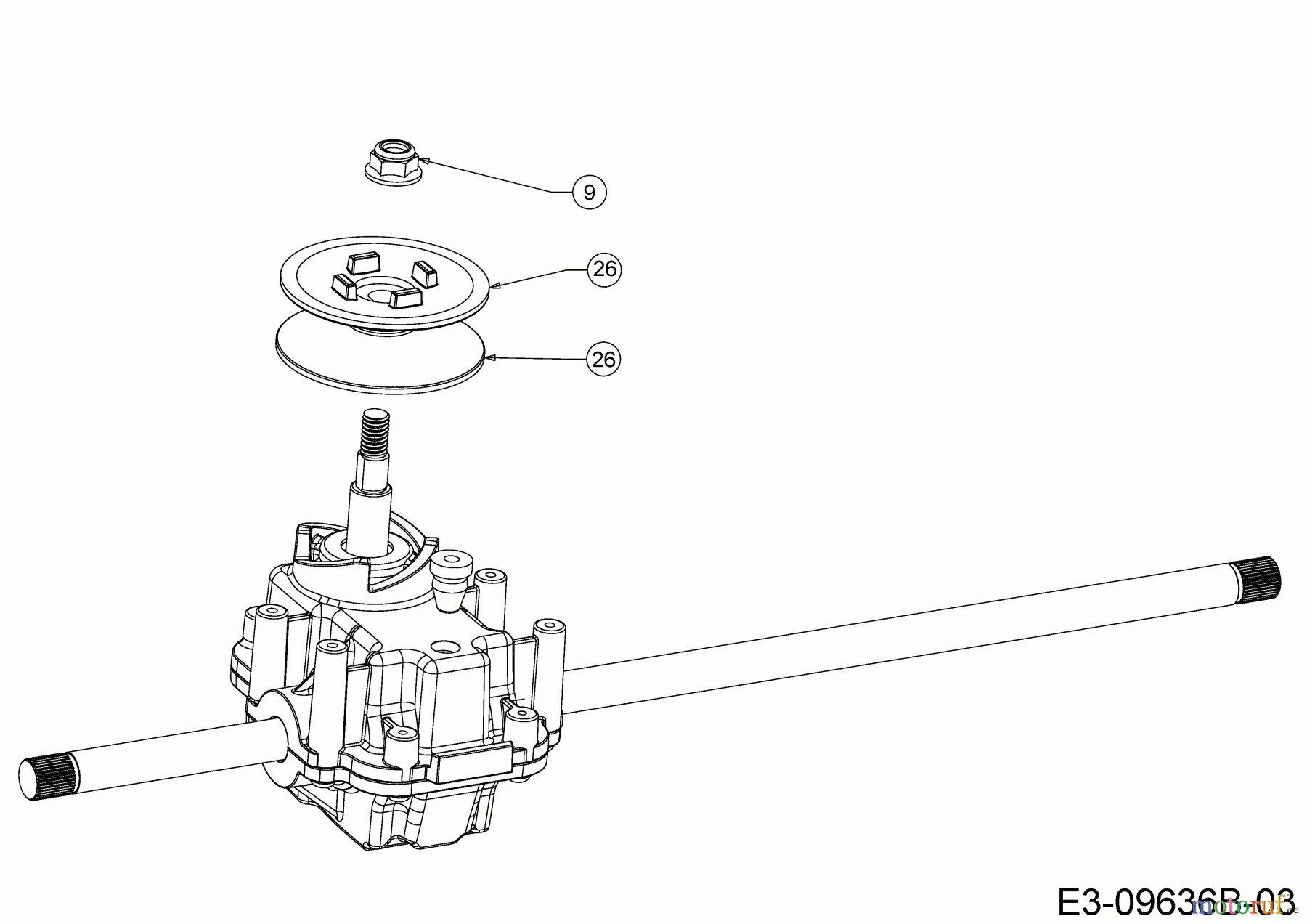  Cub Cadet Motormäher mit Antrieb LM2 DR46S 12CBTQKC603 (2019) Getriebe