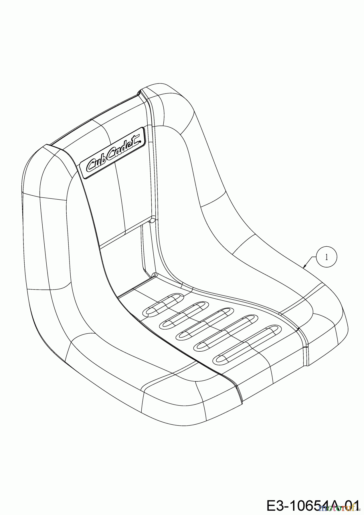  Cub Cadet Rasentraktoren LT2 NS96 13I279DF603  (2020) Sitz