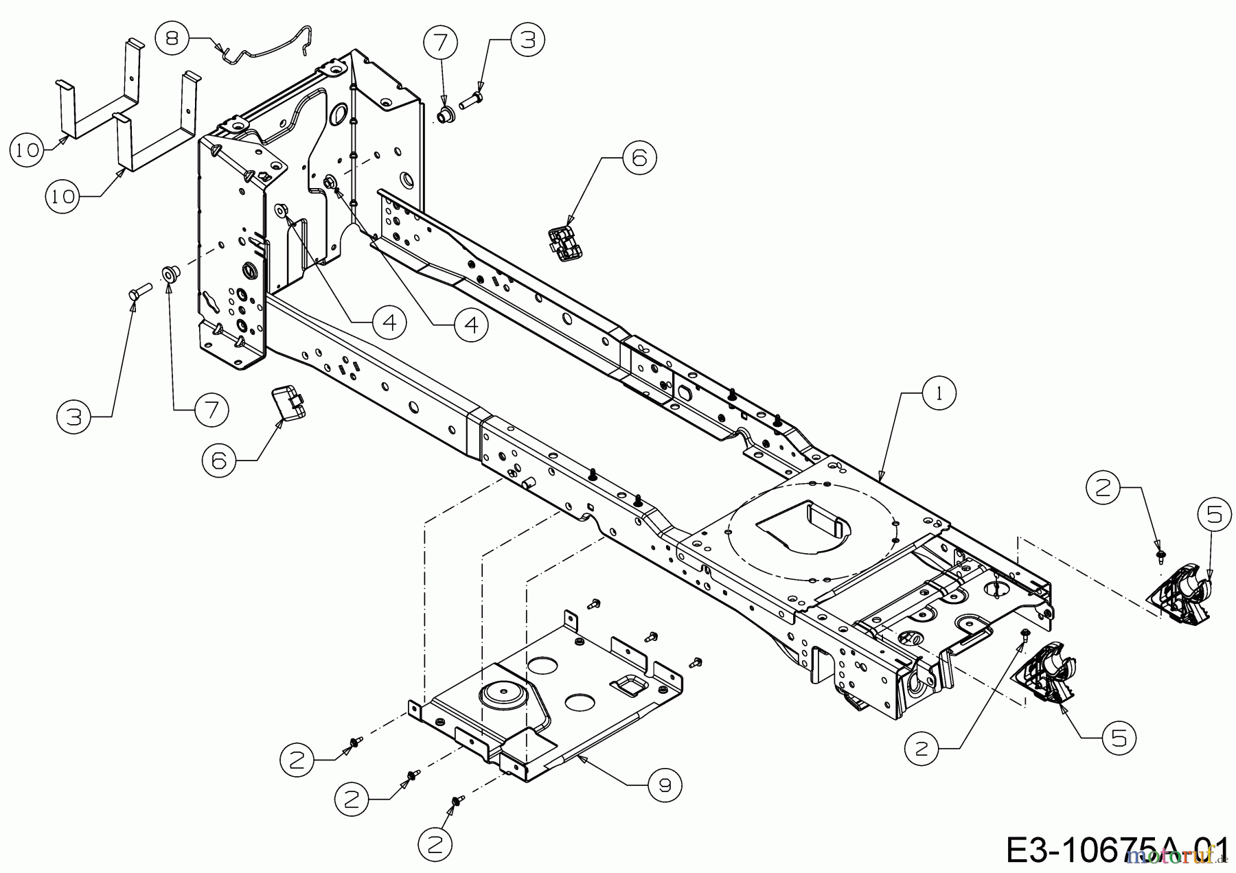  Cub Cadet Rasentraktoren XT2 PS117I 13CZA1CN603  (2020) Rahmen