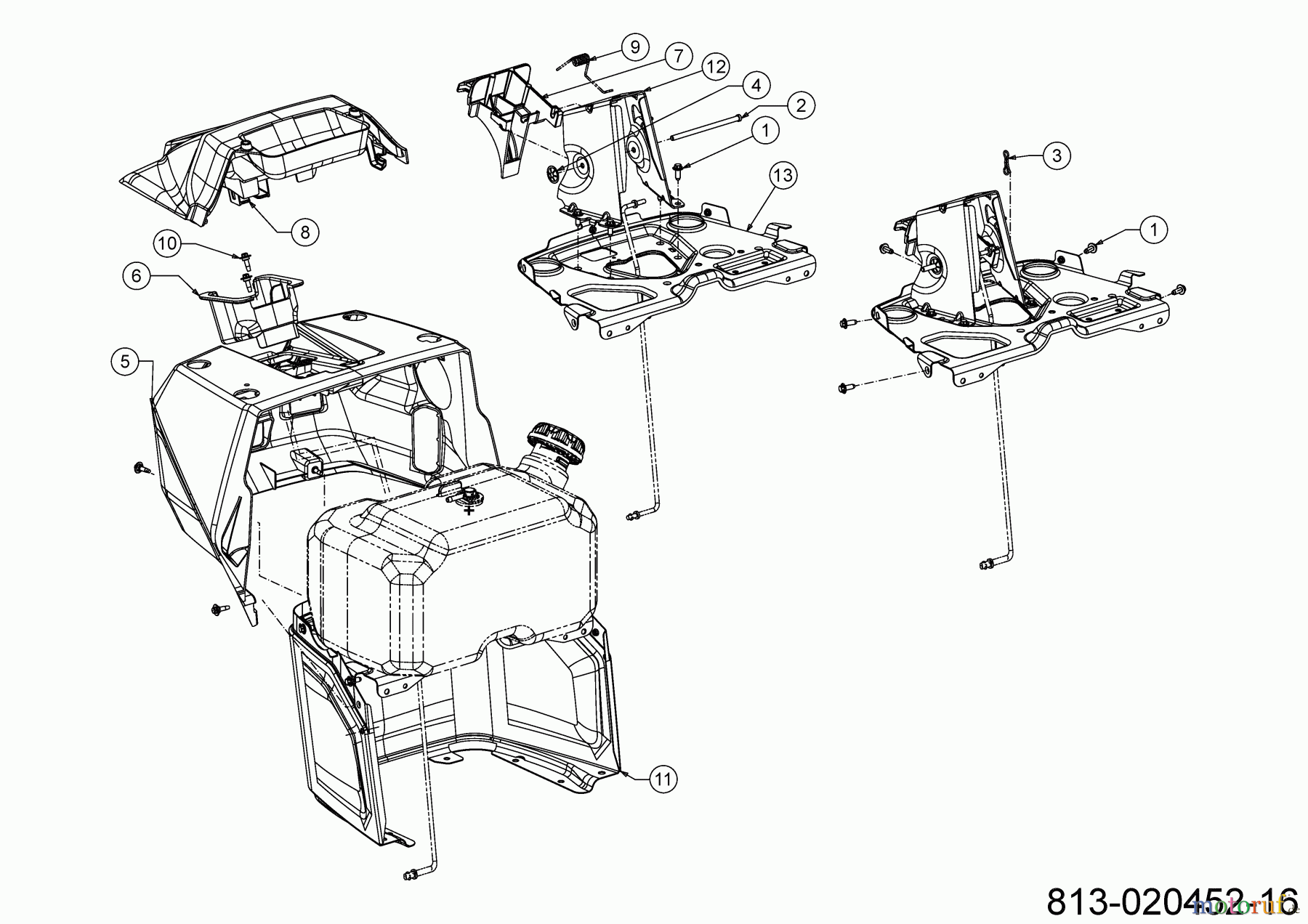  Cub Cadet Rasentraktoren XT2 PR106 13AJA1TR603 (2023) Armaturenbrett