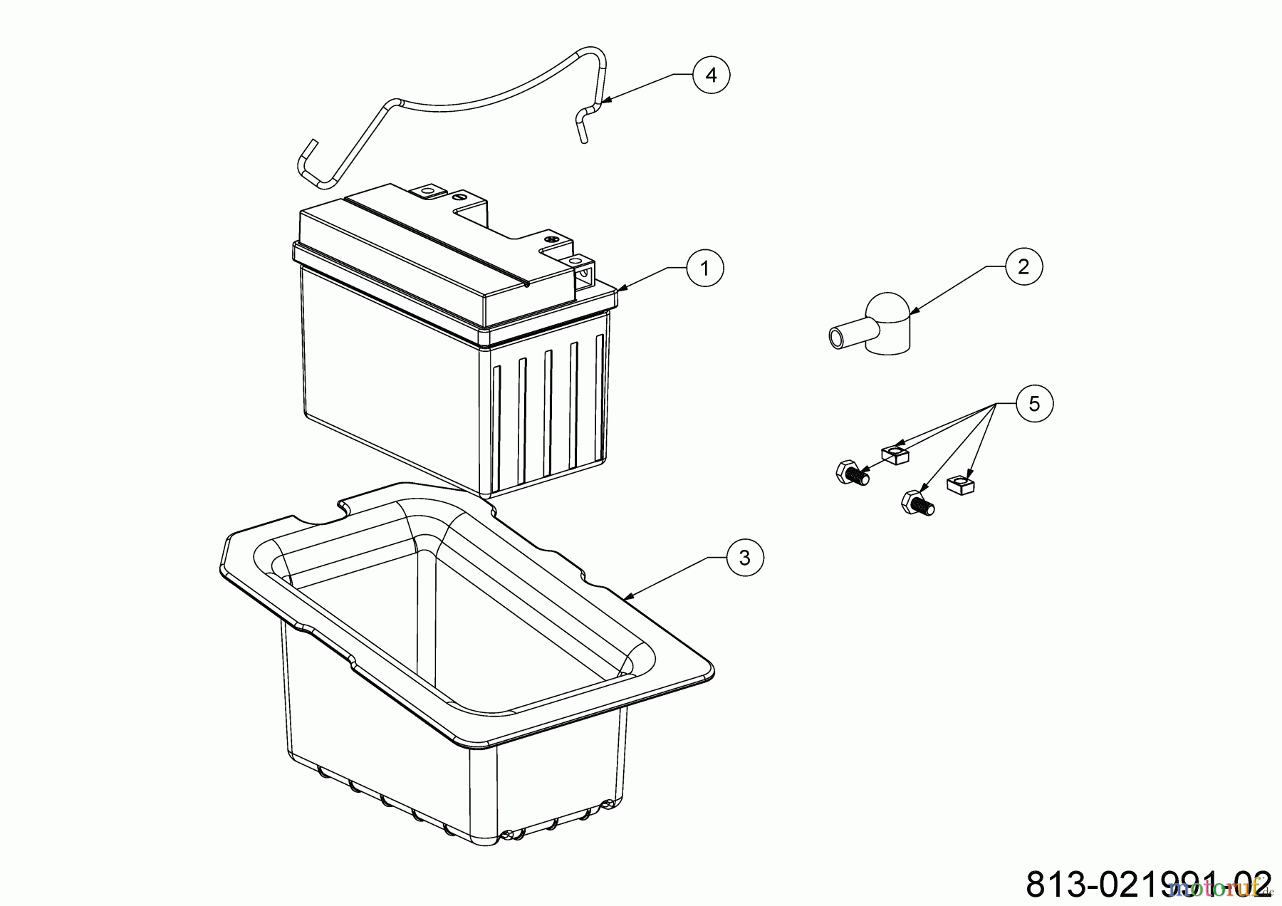  Cub Cadet Rasentraktoren XT1 OS96 13A8A1TF603 (2023) Batterie