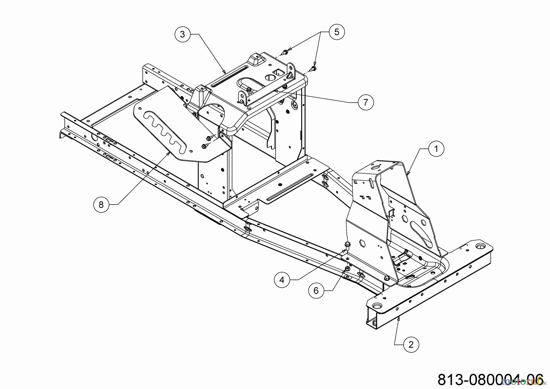  Cub Cadet E-Rasentraktoren LR2 ES76 33BA27JD603 (2023) Rahmen