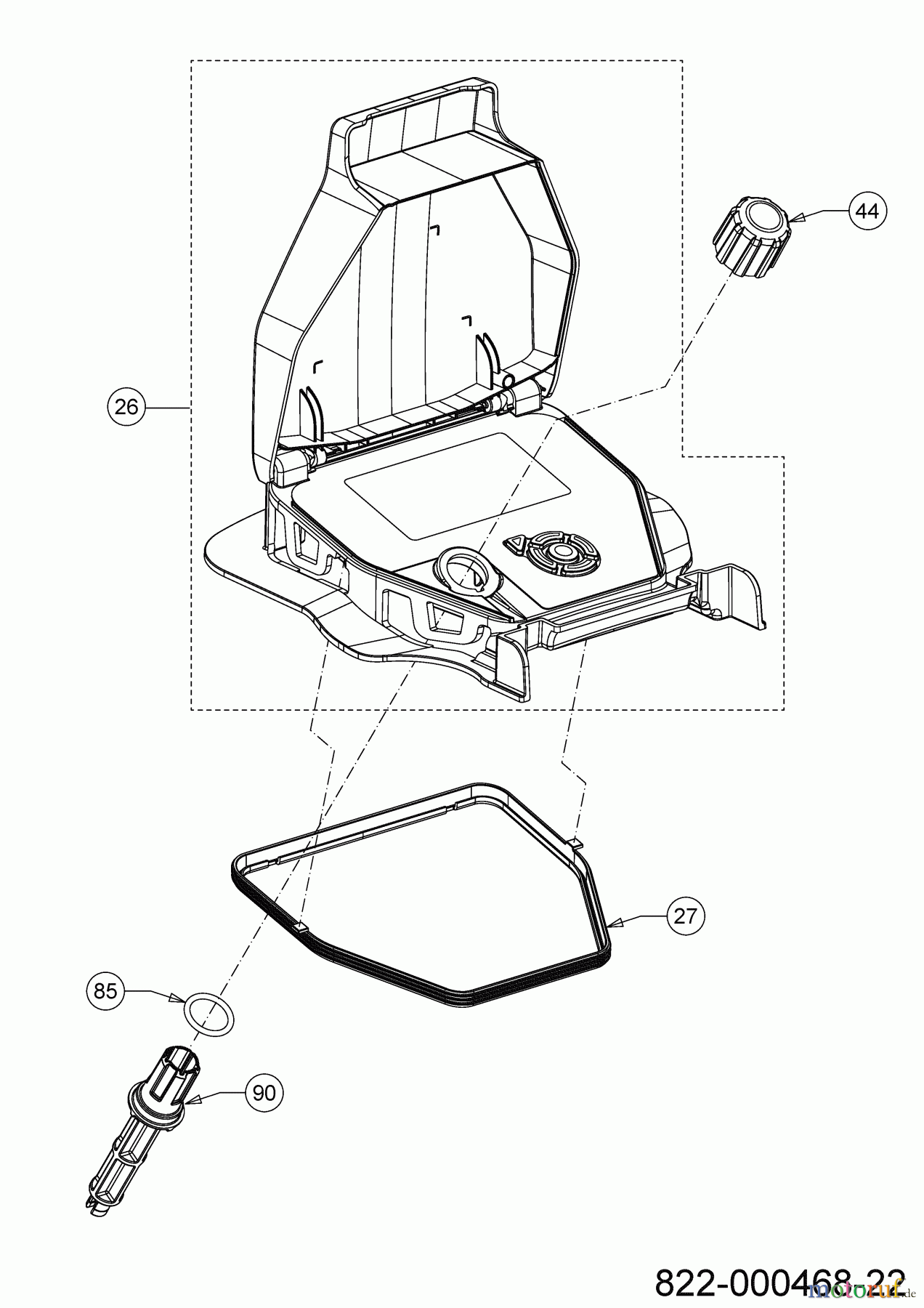  Cub Cadet Mähroboter XR5 3000 22AKJEFA603 (2022) LCD-Einheit, Höhenverstellung