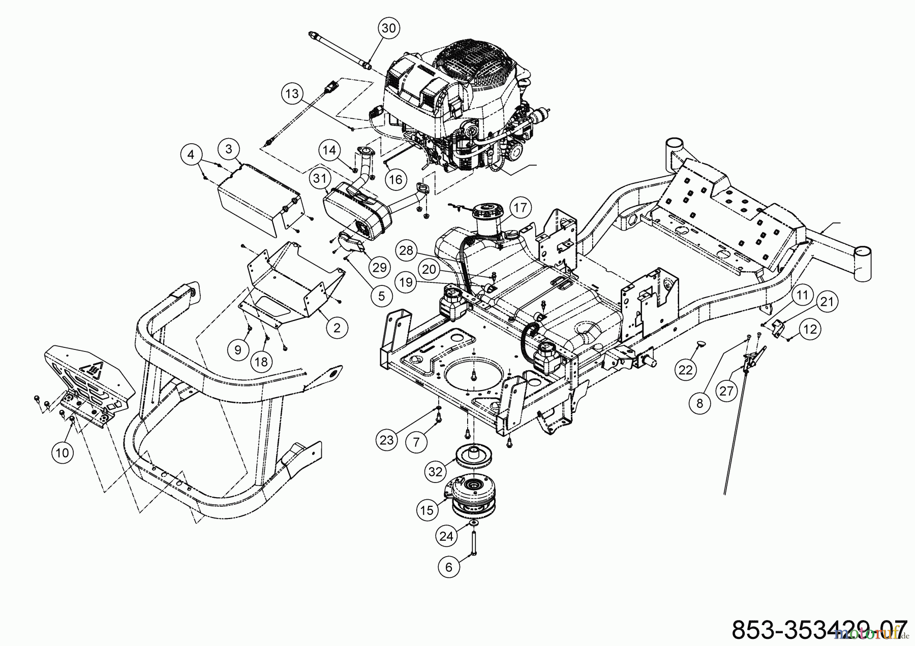  Cub Cadet Zero Turn XZ7 L152I ULTIMA 47ATAHA8603 (2021) Choke- und Gaszug, Motorzubehör