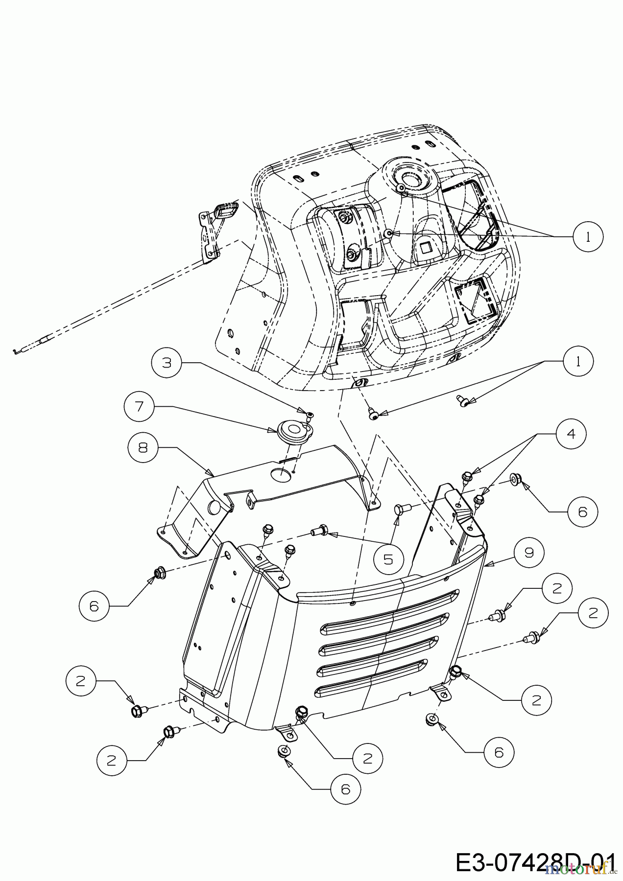  Cub Cadet Rasentraktoren LT2 NR92 13BB71DE603 (2022) Armaturenbrett