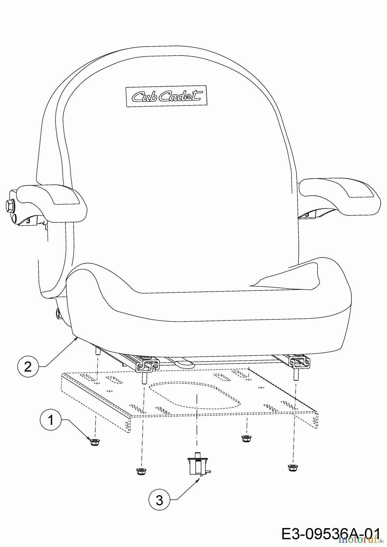  Cub Cadet Zero Turn XZ3 122 47AIDGHB603 (2022) Sitz