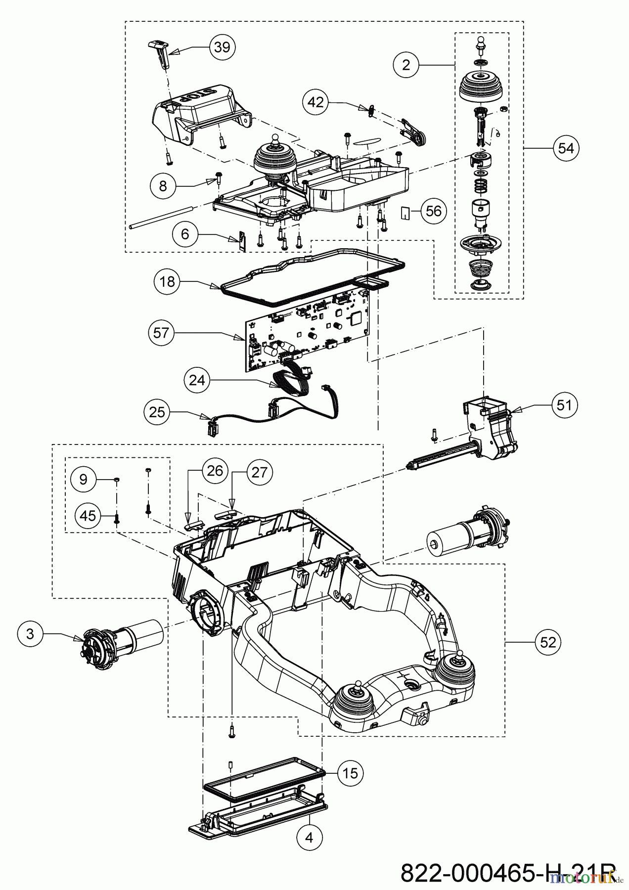  Robomow Mähroboter RK1000 PRO 22AKFAFA619  (2021) Hinterwagen