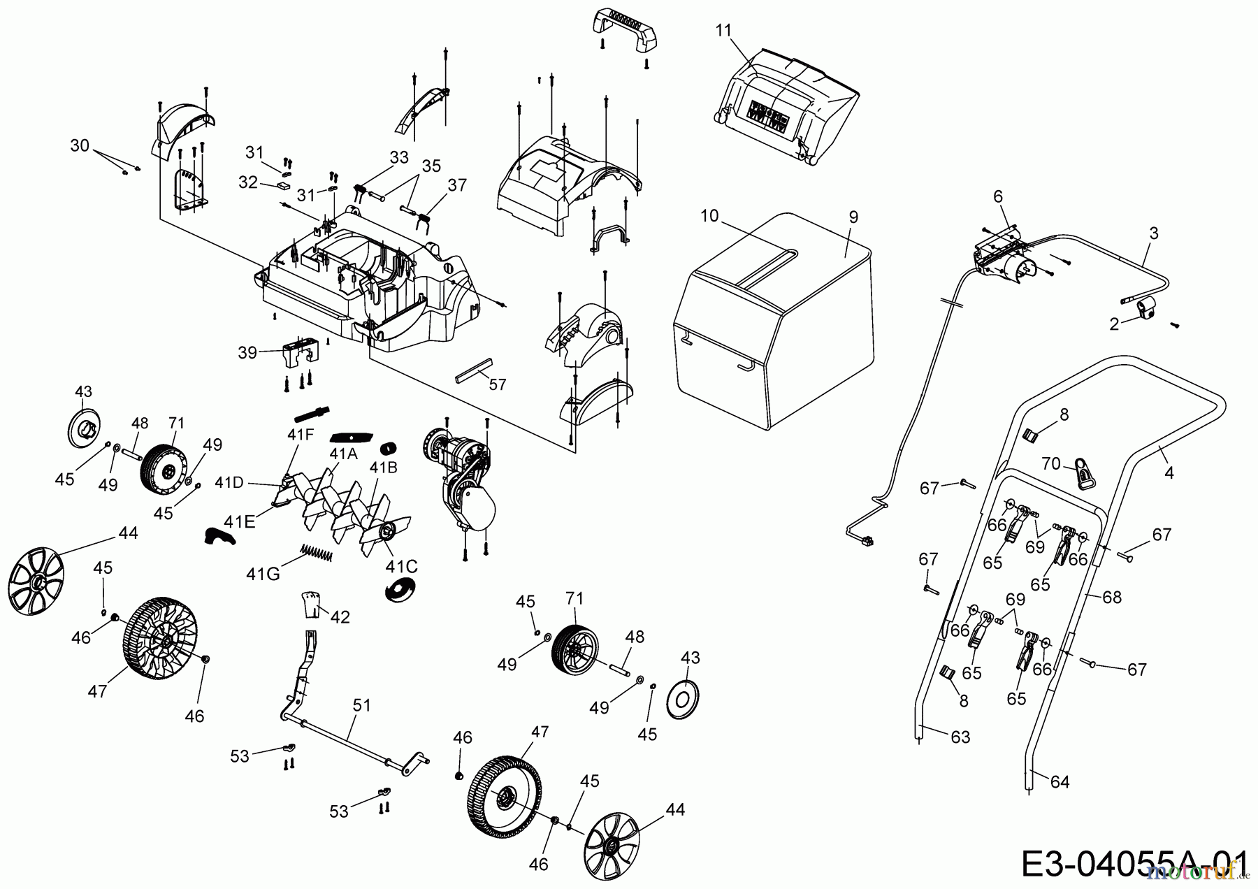  Wolf-Garten Elektrovertikutierer VS 302 E 16AFDEKA650  (2019) Grundgerät