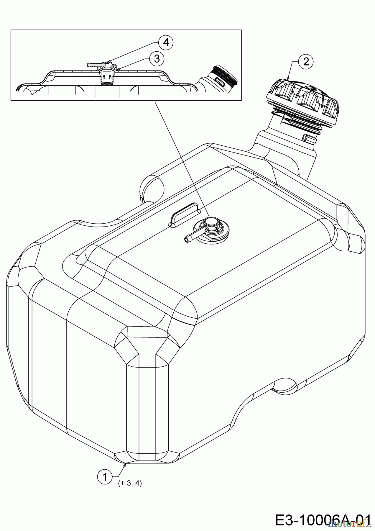  Wolf-Garten Rasentraktoren 95.180 H 13CTA1VB650  (2020) Tank